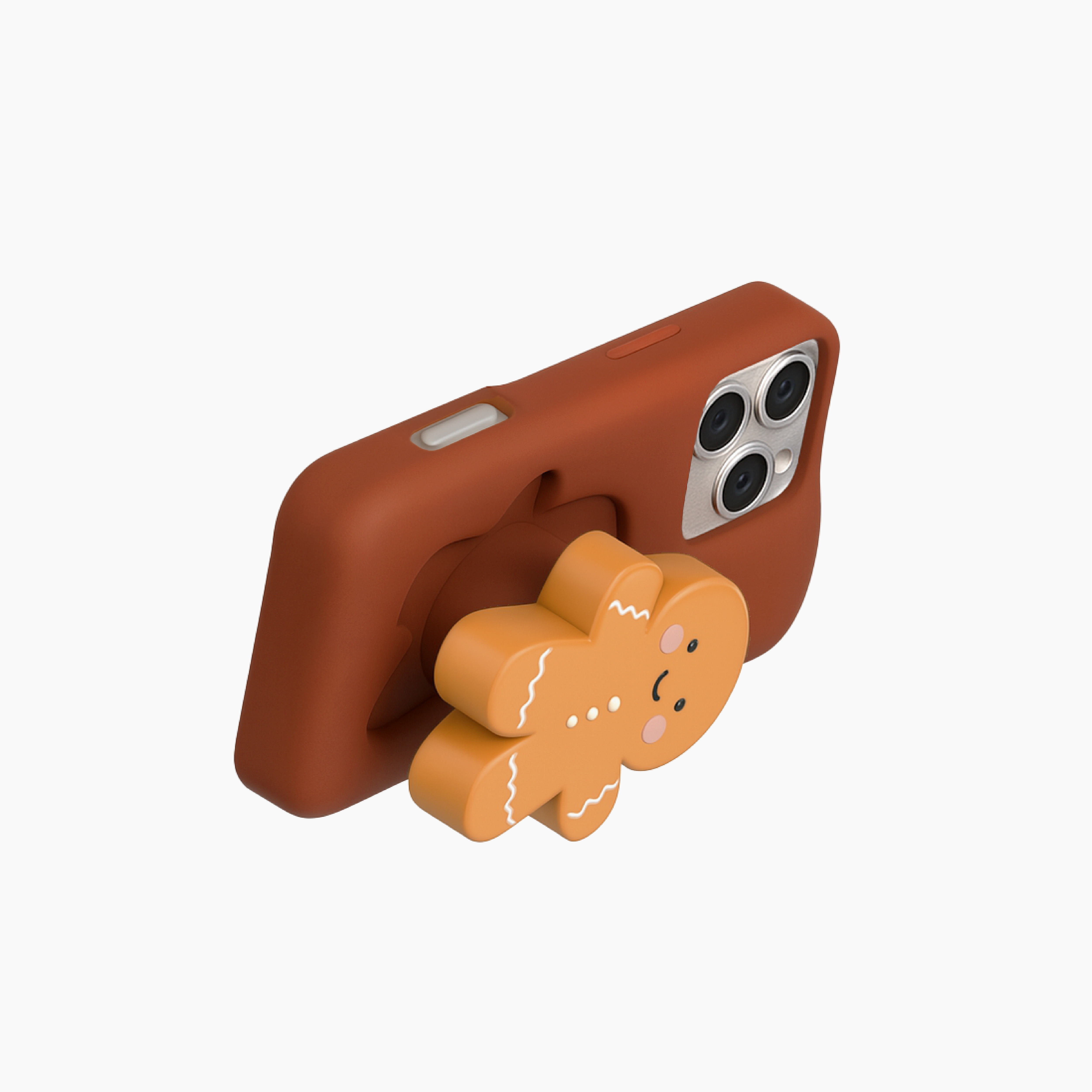 3D Popstand Case for iPhone 16 Pro Max - Gingerbread Man
