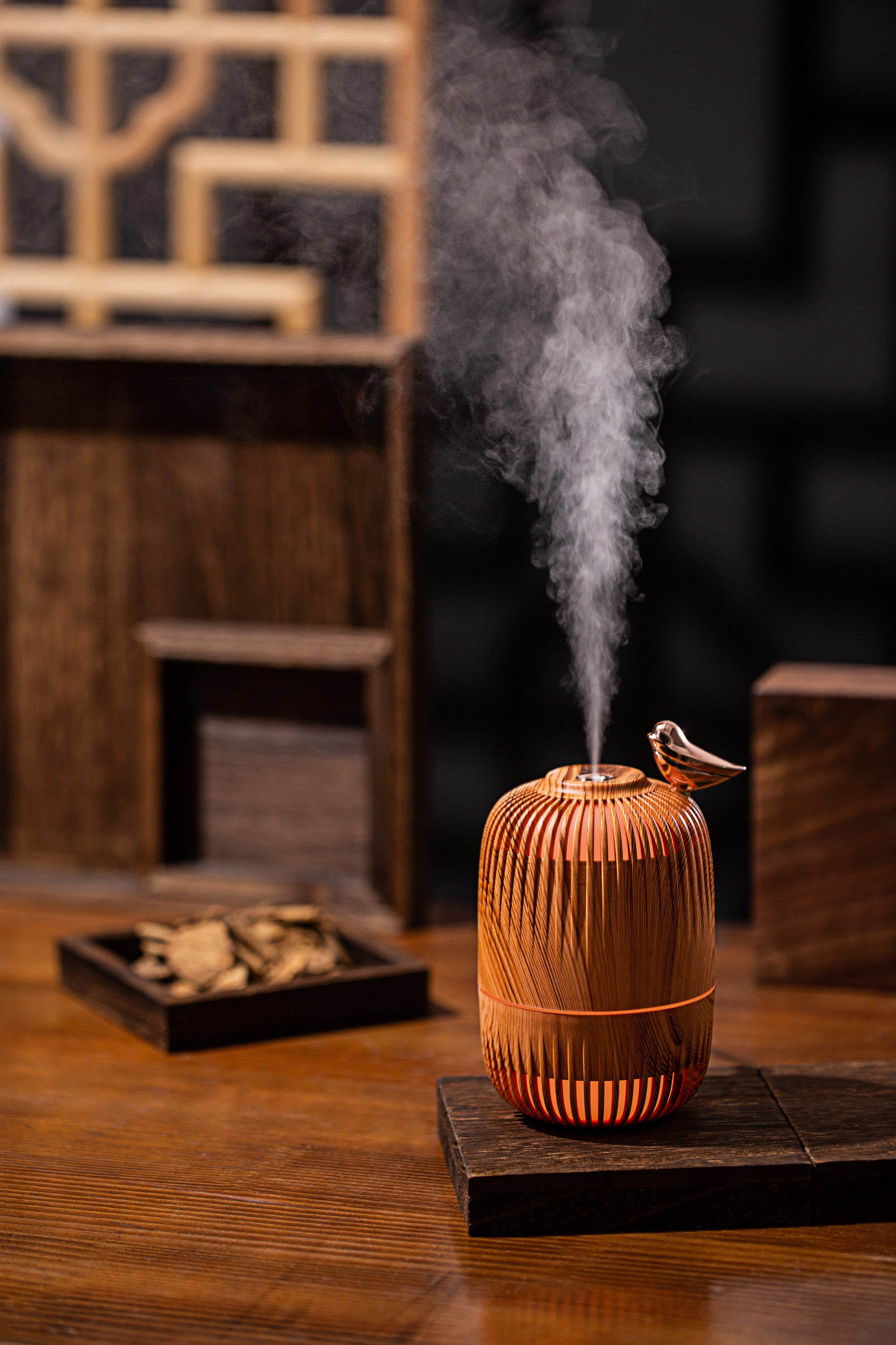 Bird Sitting Humidifier 280 ml - Light Wood