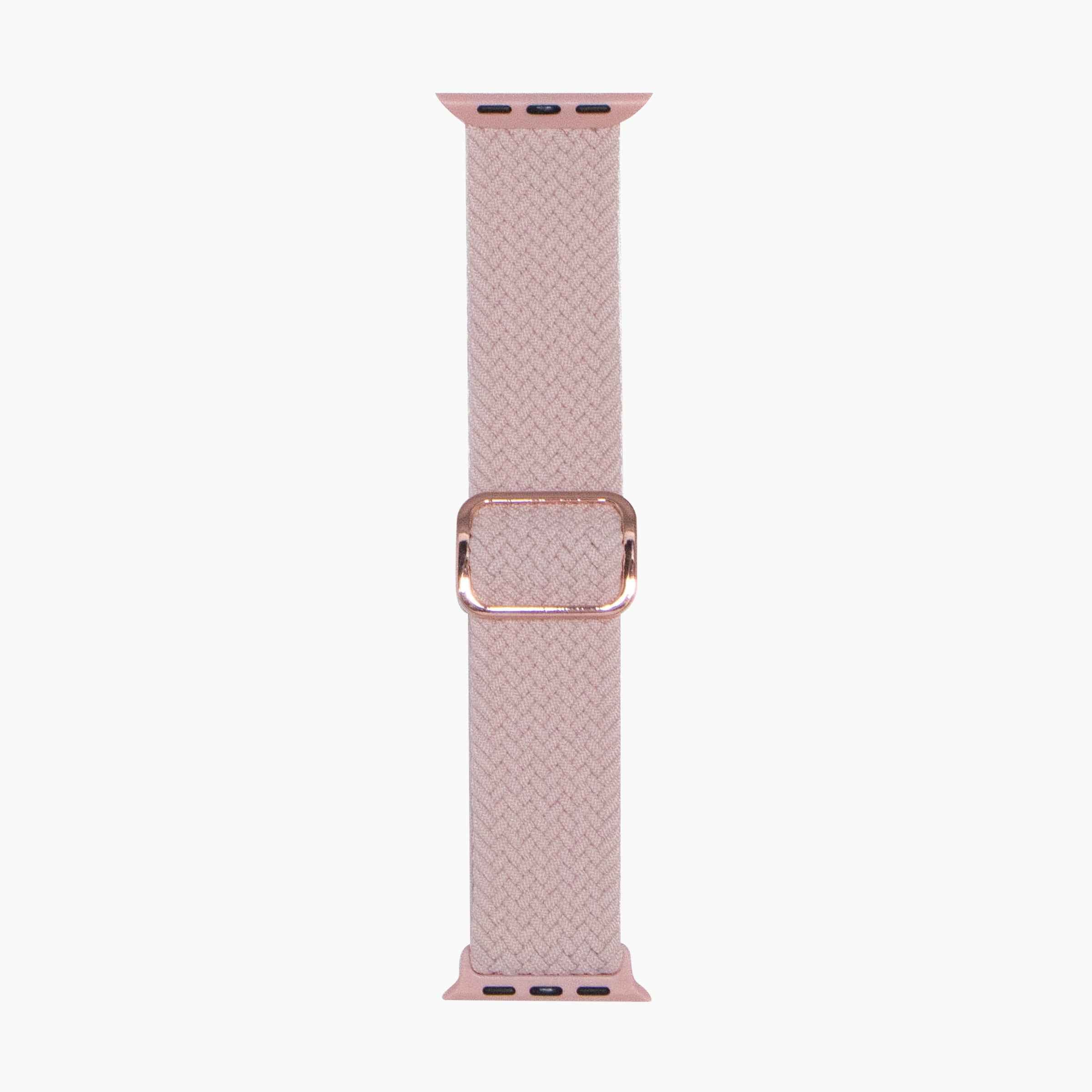 x US SKU Braided Nylon Watchband 40mm - Blush Pink