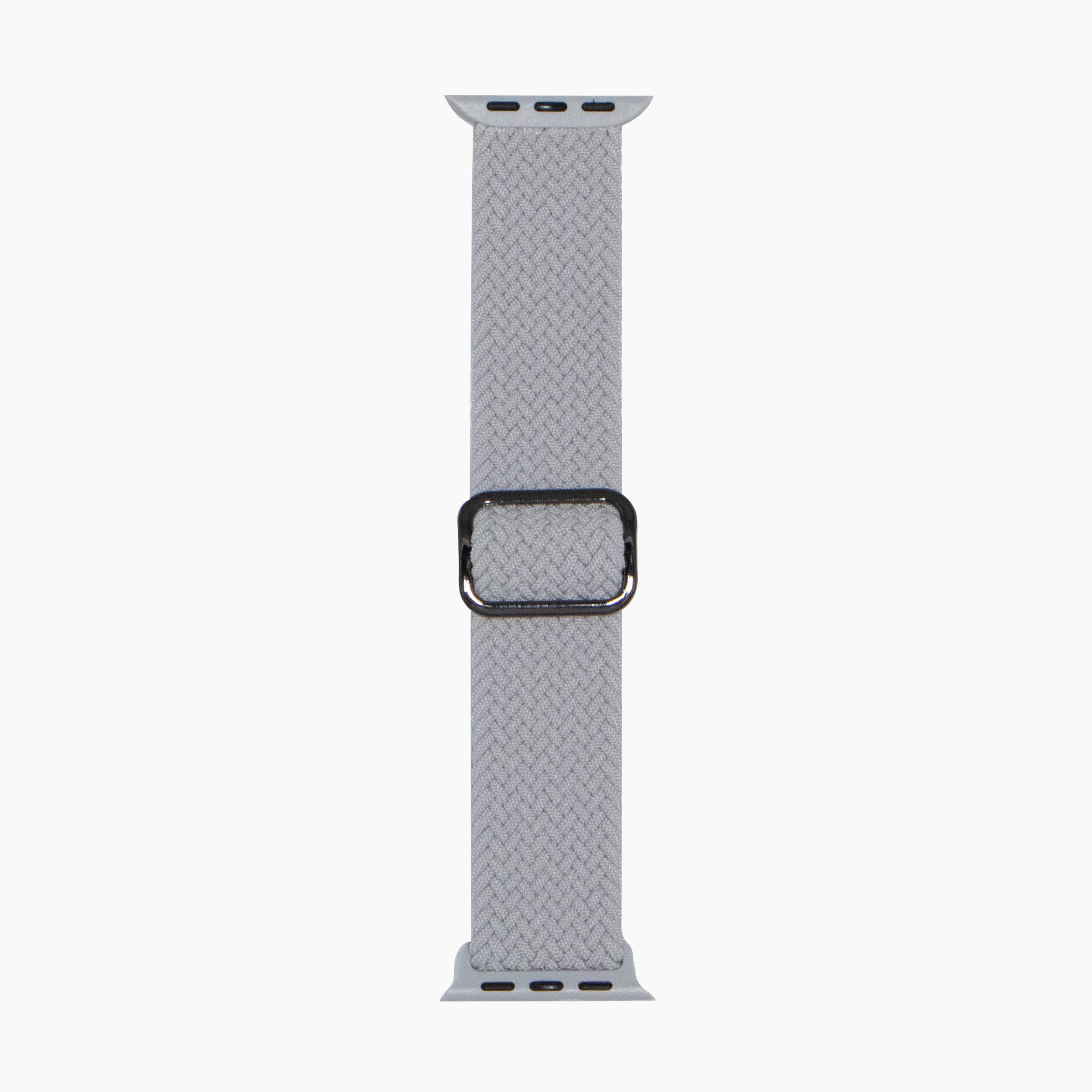 x Braided Nylon Watchband 40mm - Silver Grey