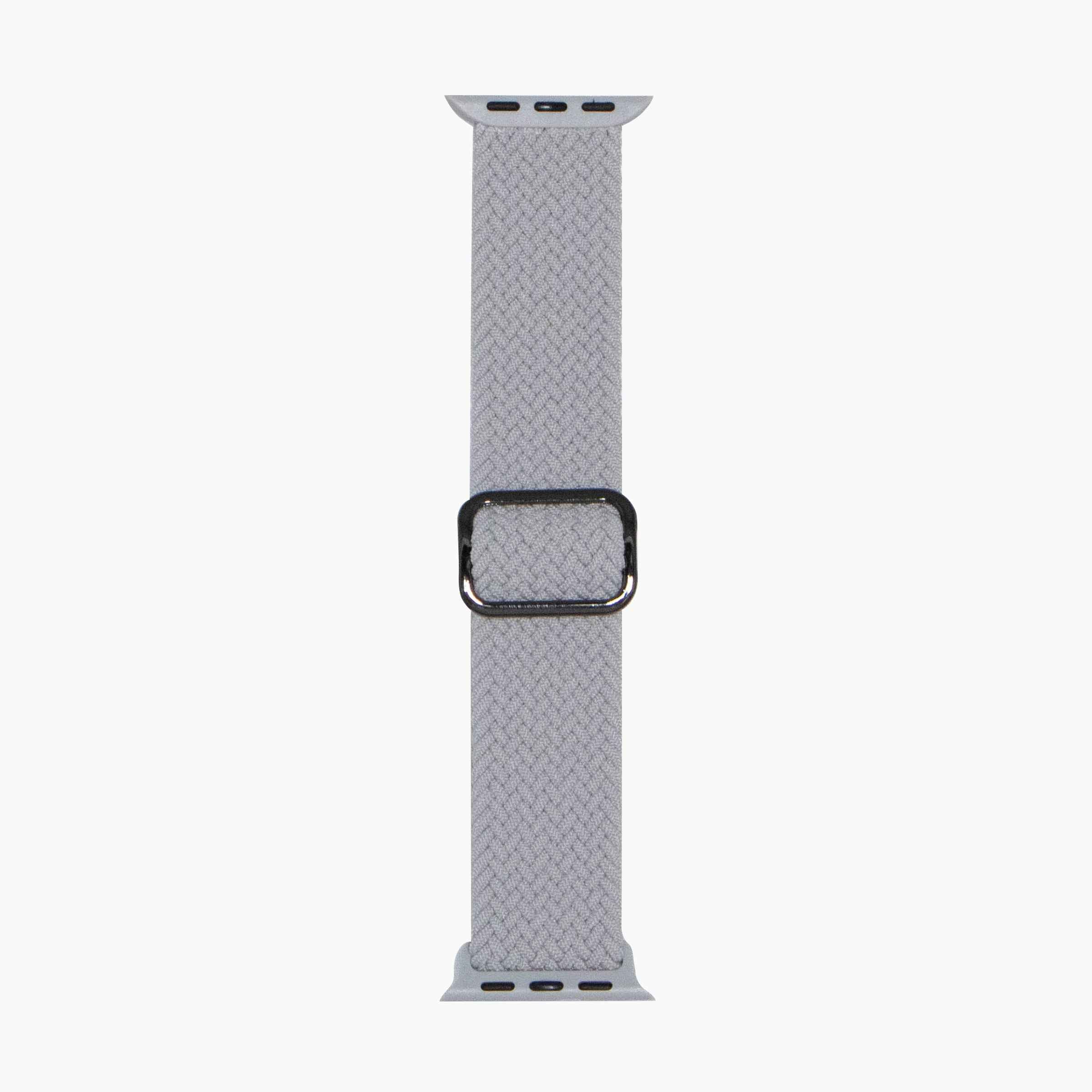 x US SKU Braided Nylon Watchband 40mm - Silver Grey
