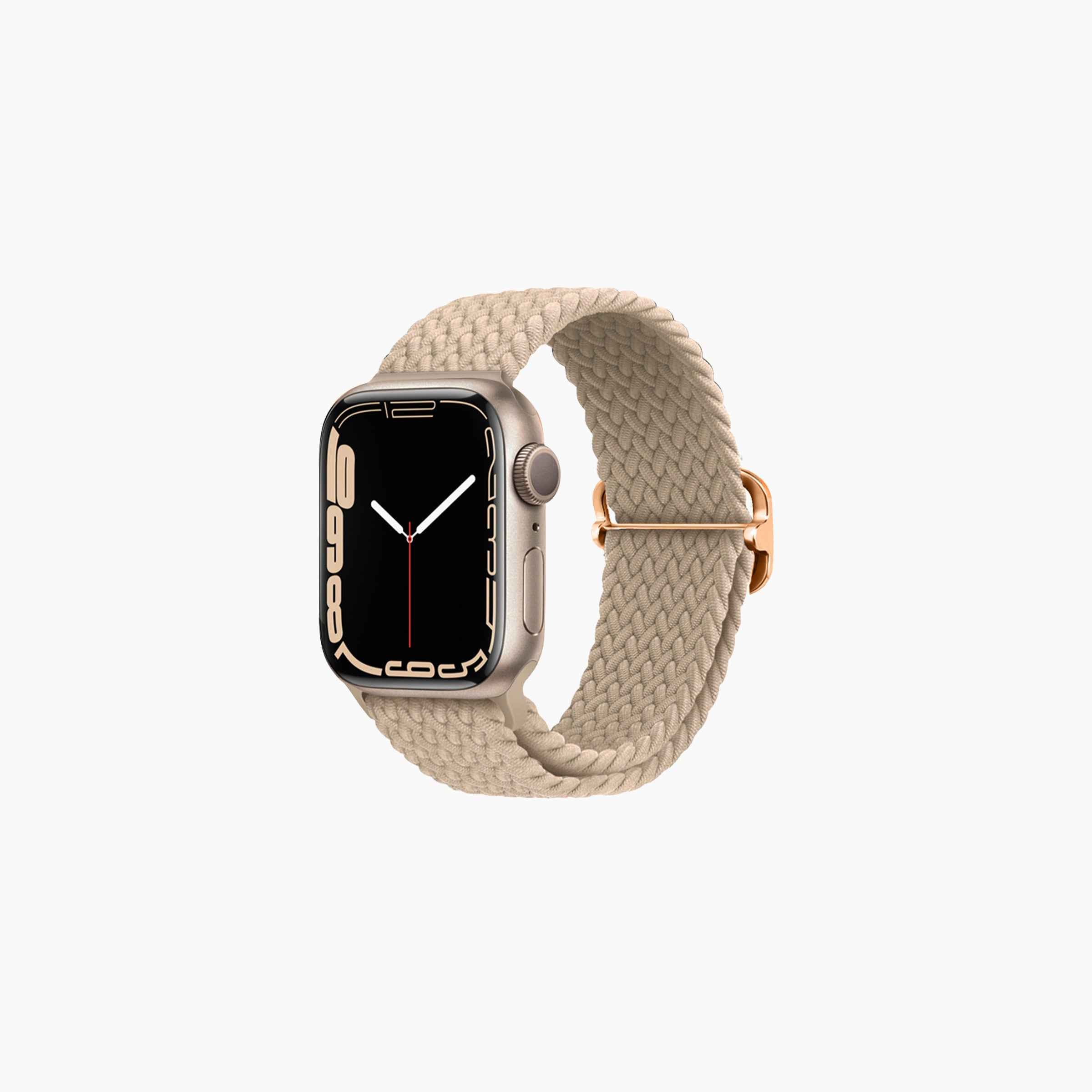 x Braided Nylon Watchband 40mm - Mushroom Taupe