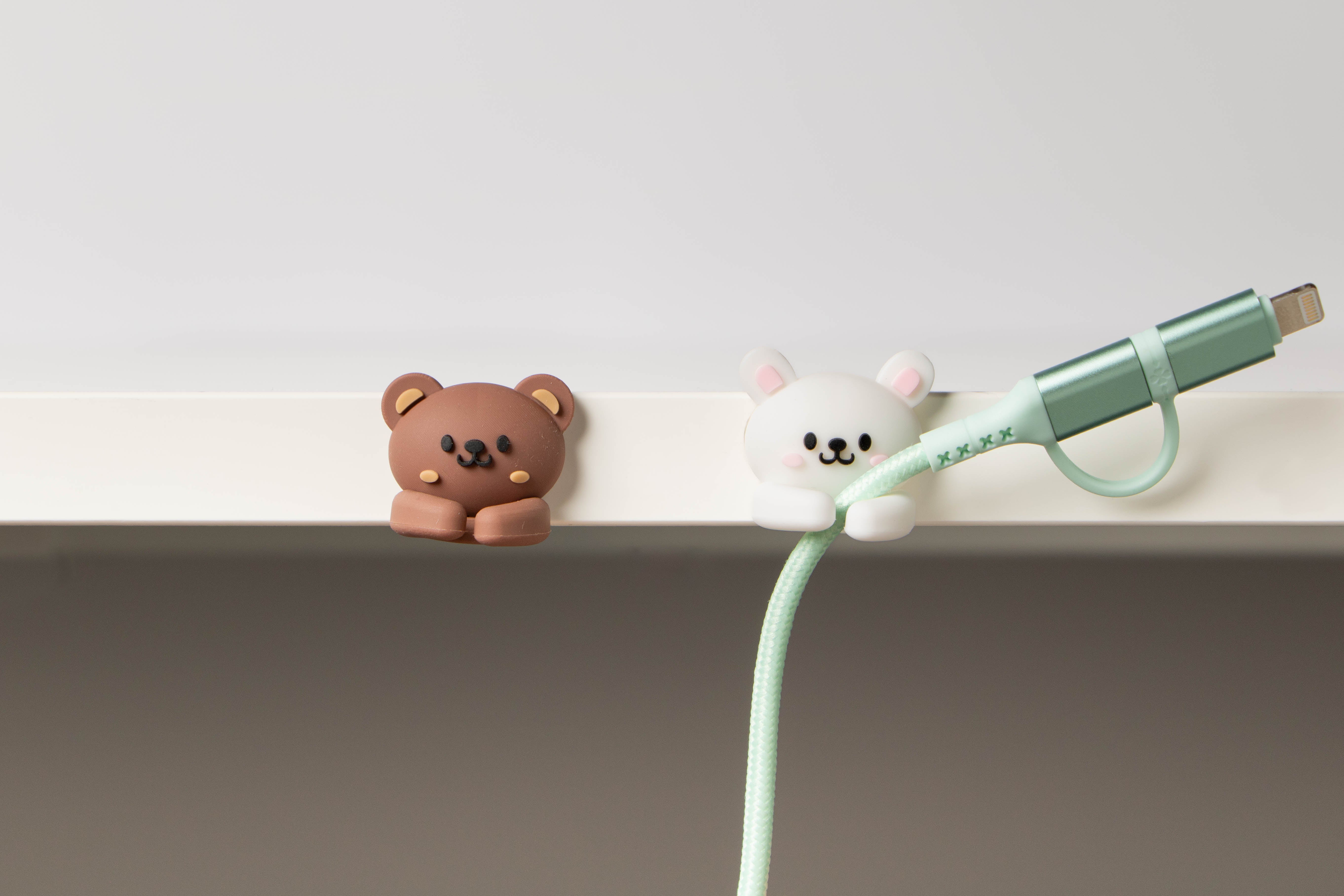 Bunny & Bear Cable Clip Organizer