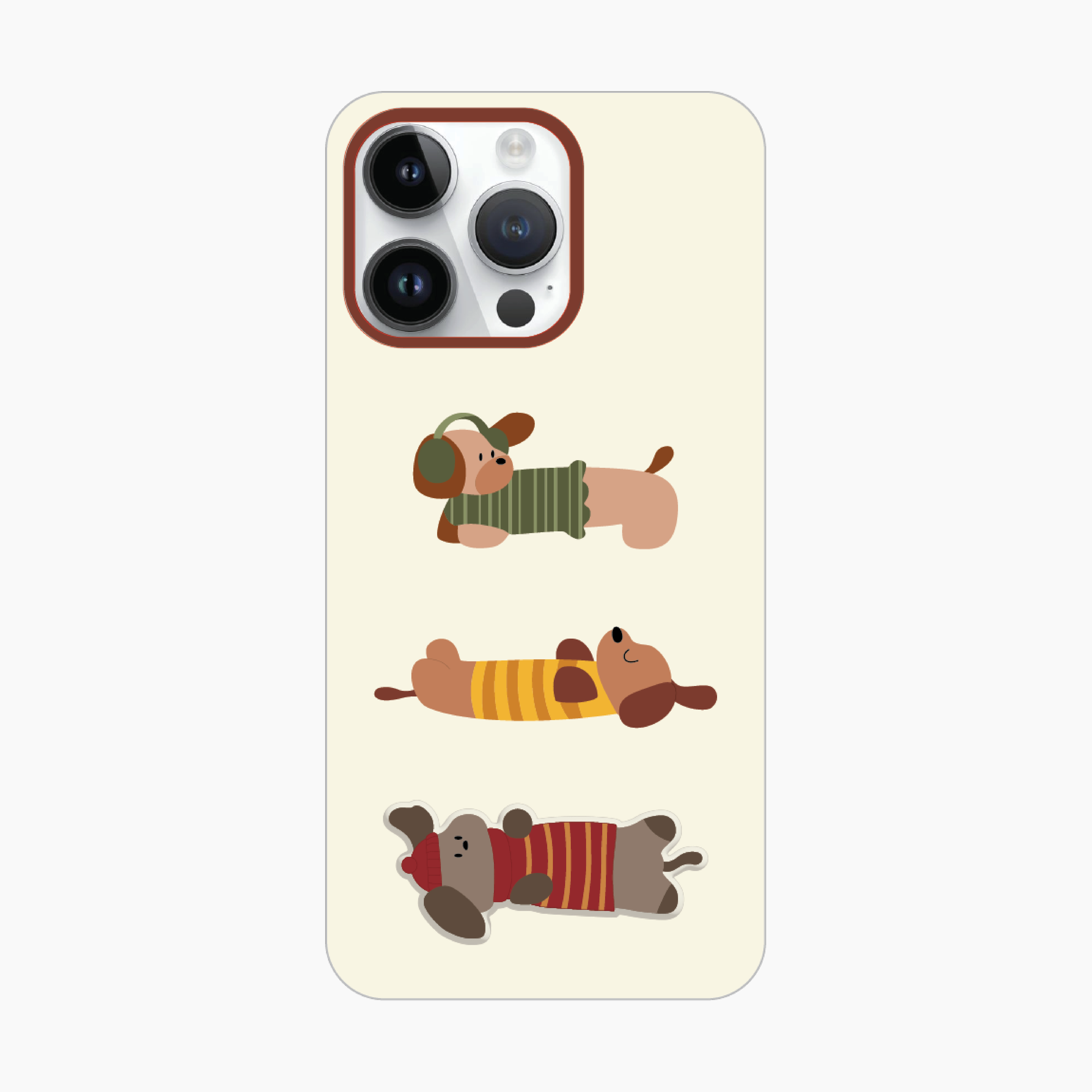 Case with Matching Kickstand for iPhone 16 Pro Max - Fall Dog