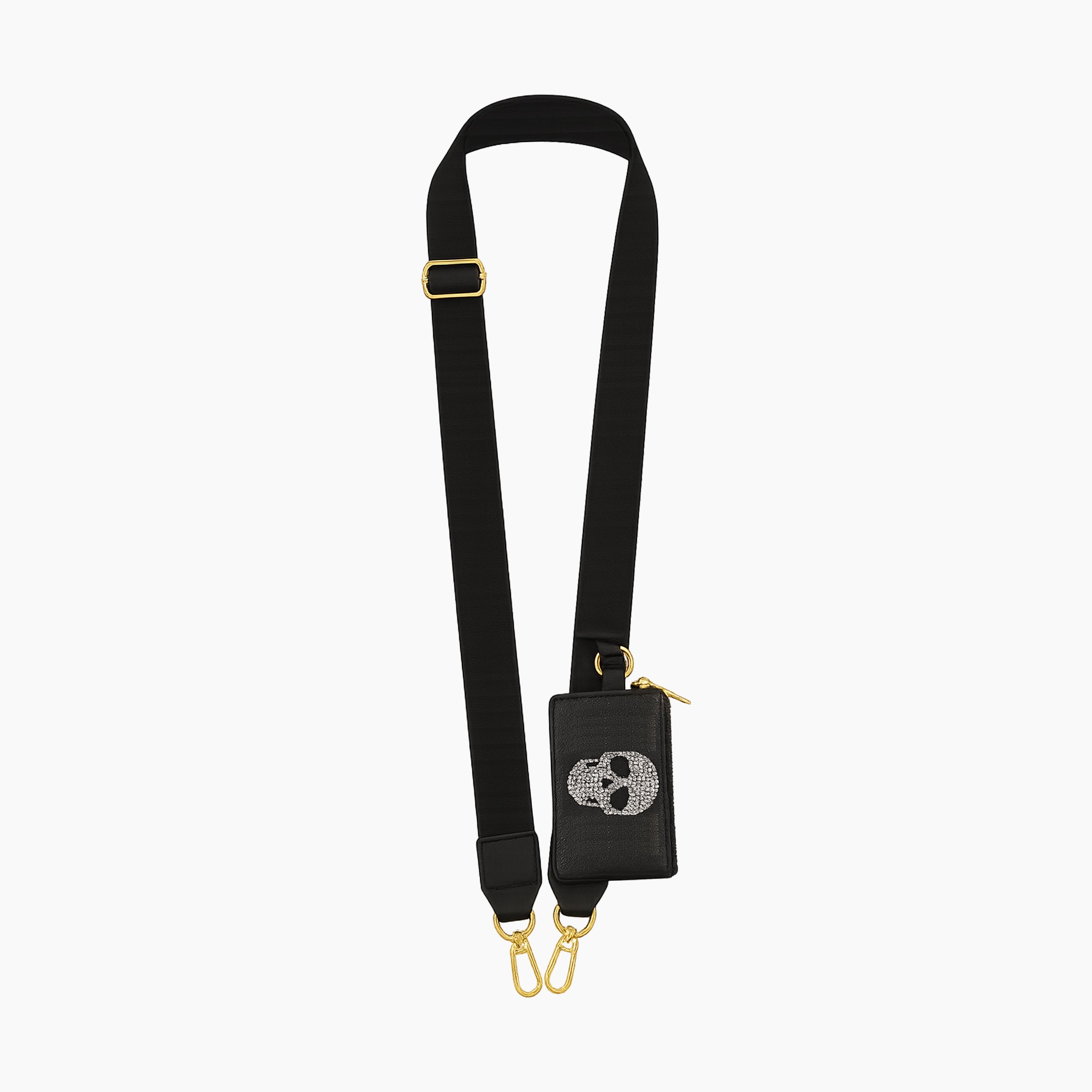 Crossbody Phone Strap with Big Skull Wallet