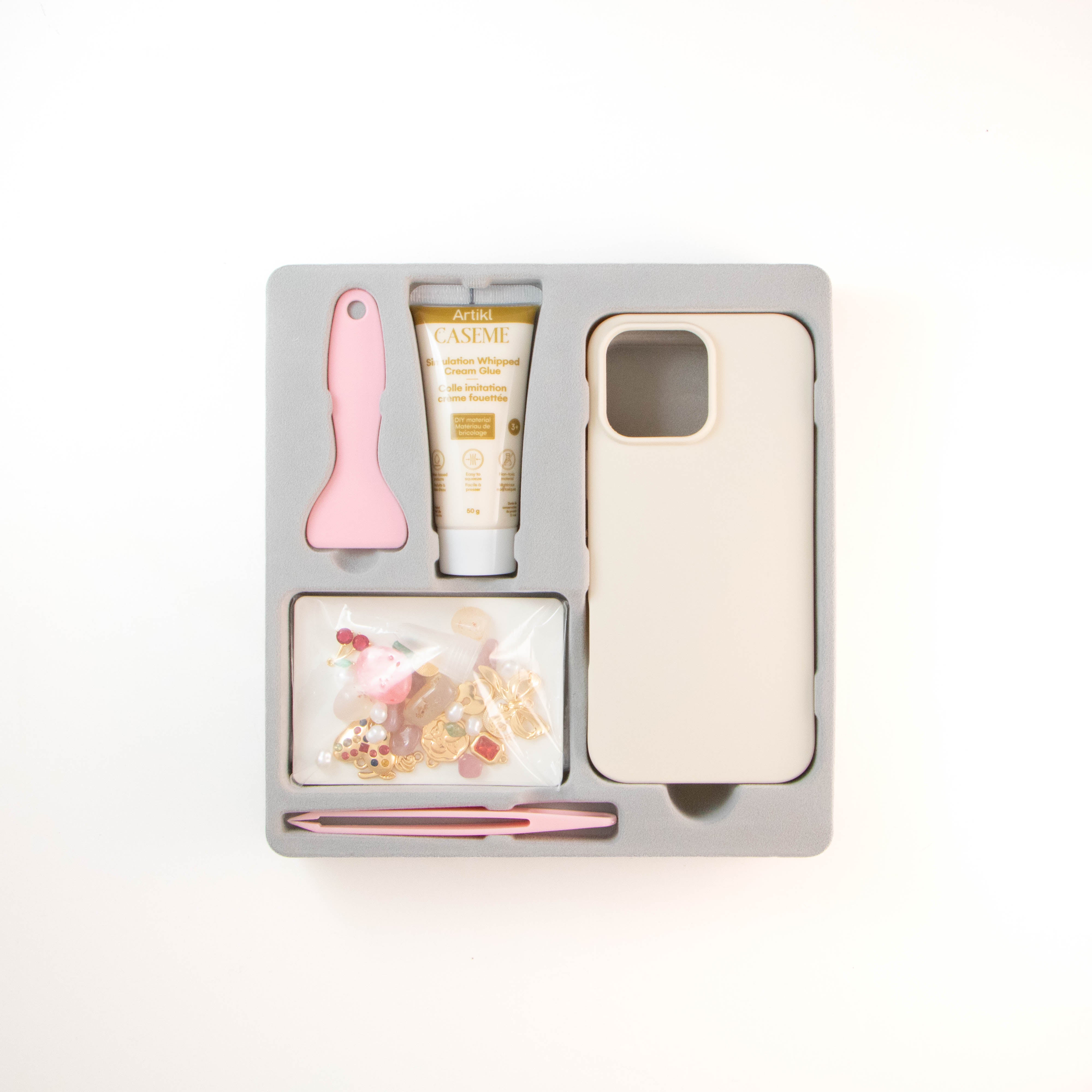 DIY Phone Case Kit Jewelry Box for iPhone 15/14/13