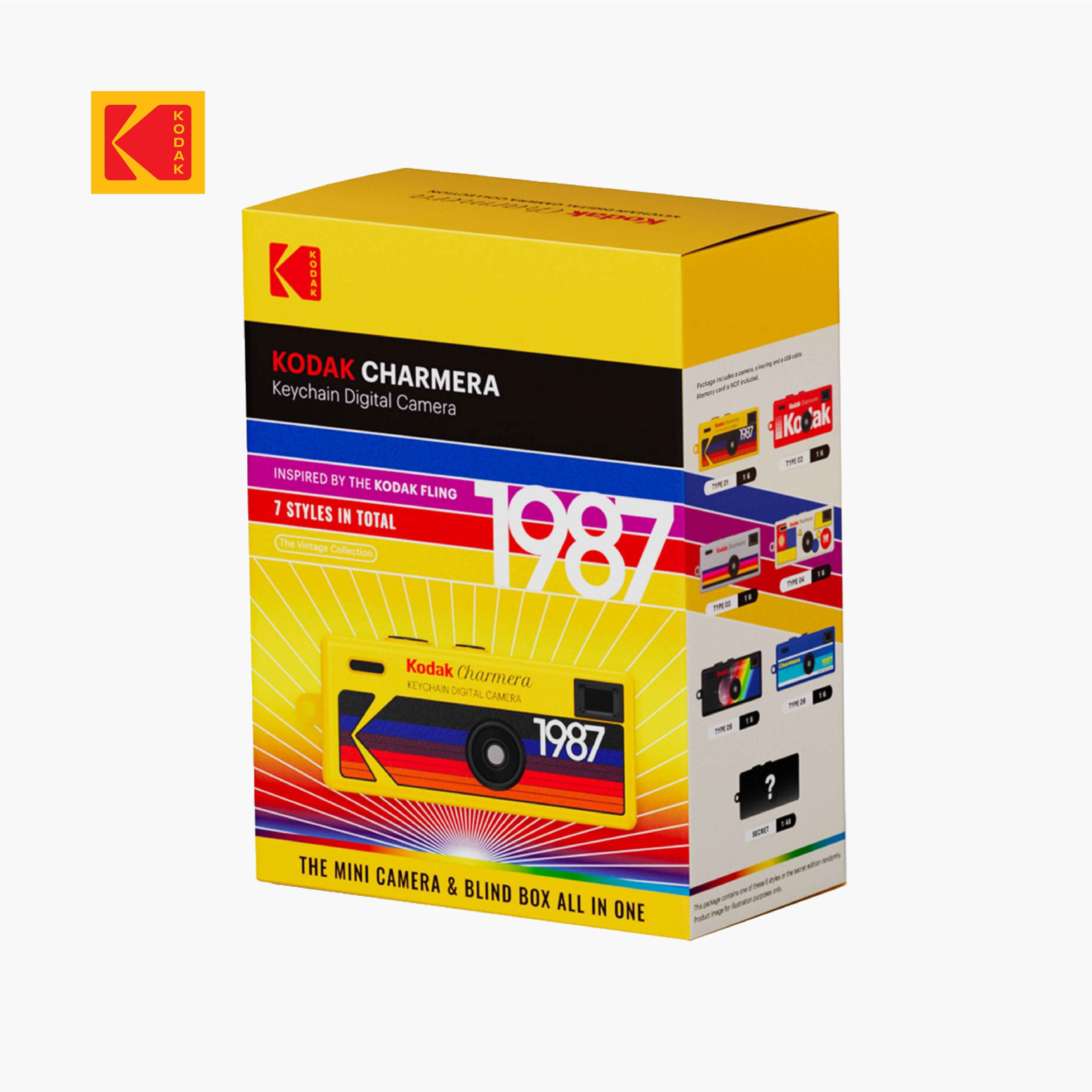 Kodak Blind Box Charmera Keychain Digital Camera Whole Set (6pc)