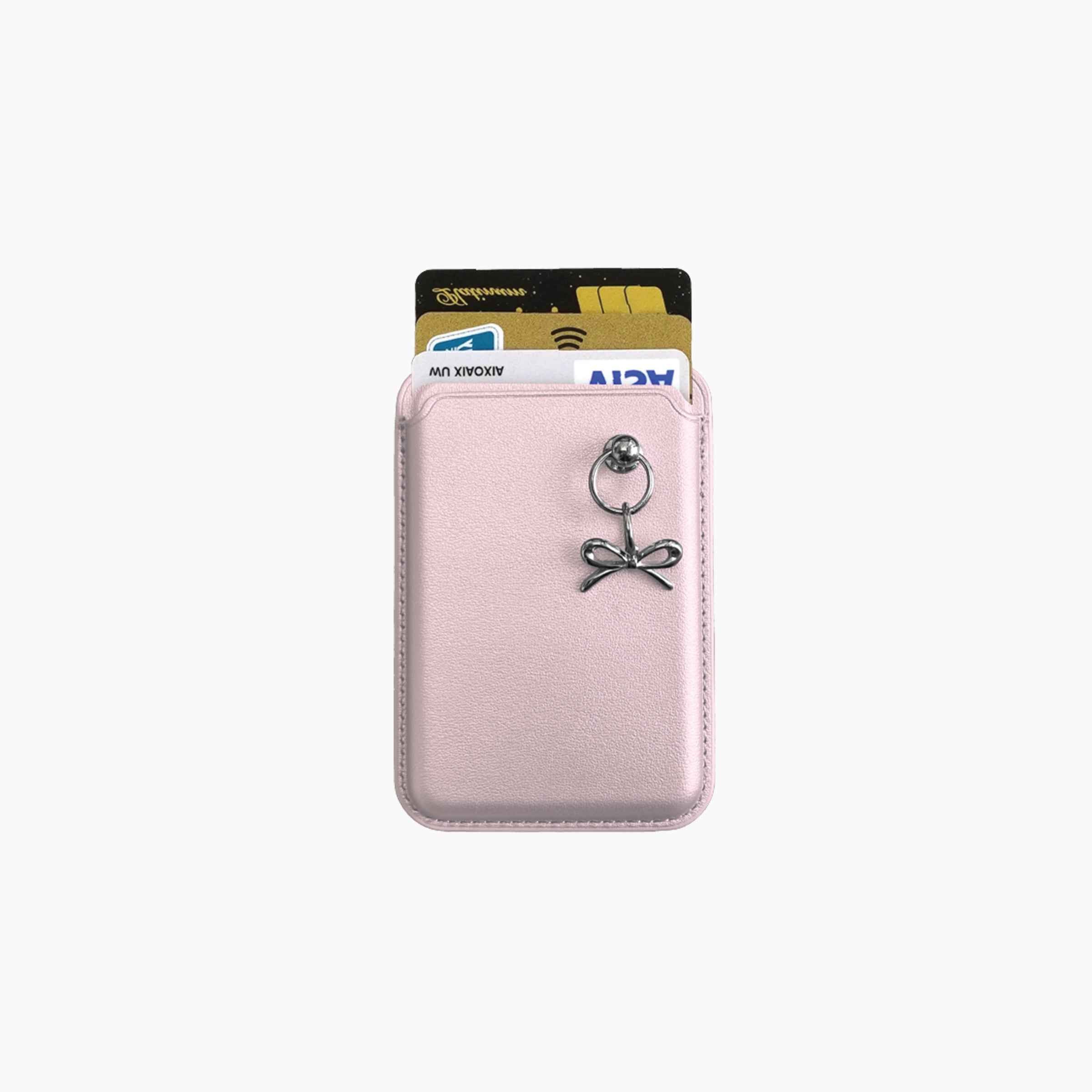 MagSafe Wallet with Silver Bow