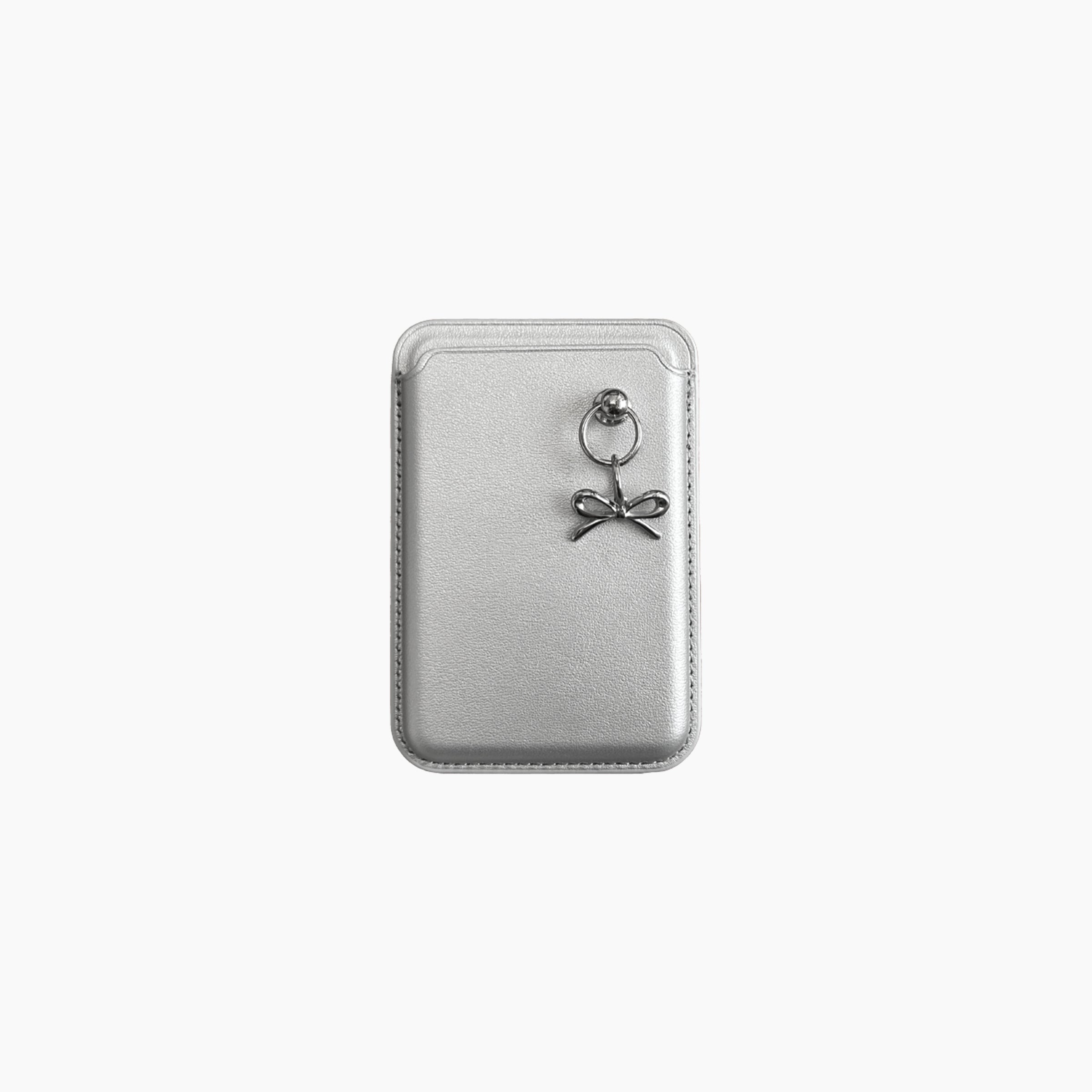 x MagSafe Wallet - Silver & Silver Bow