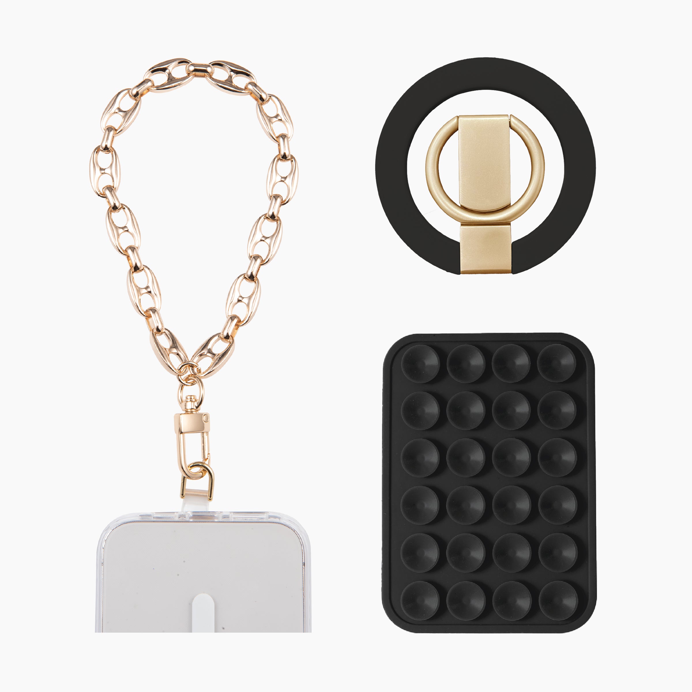 Mobile Accessories Bundle (Ring Stand, OctoMag & Wristlet)