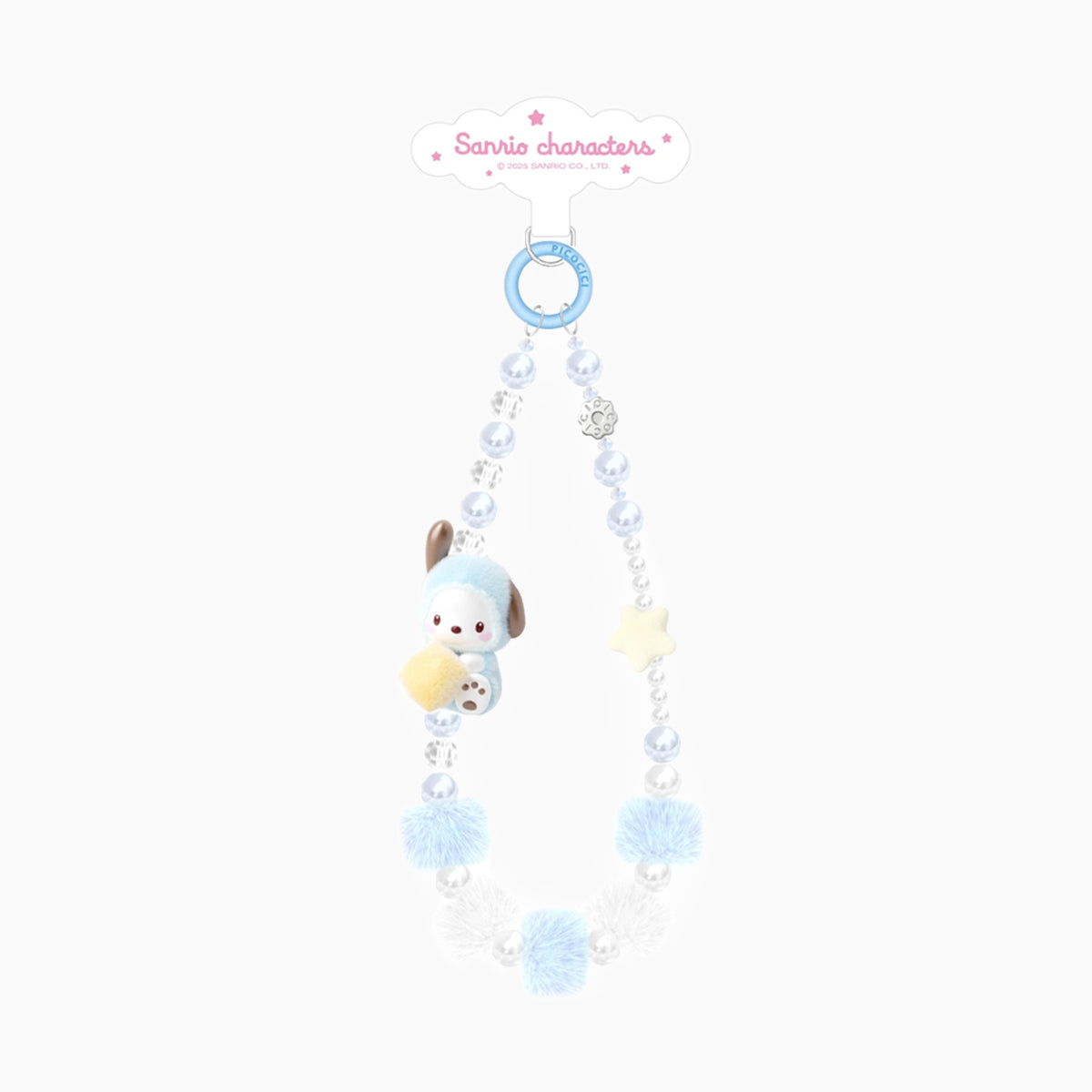 Sanrio Characters Fluffy Little Darling Series Phone Strap - Pochacco