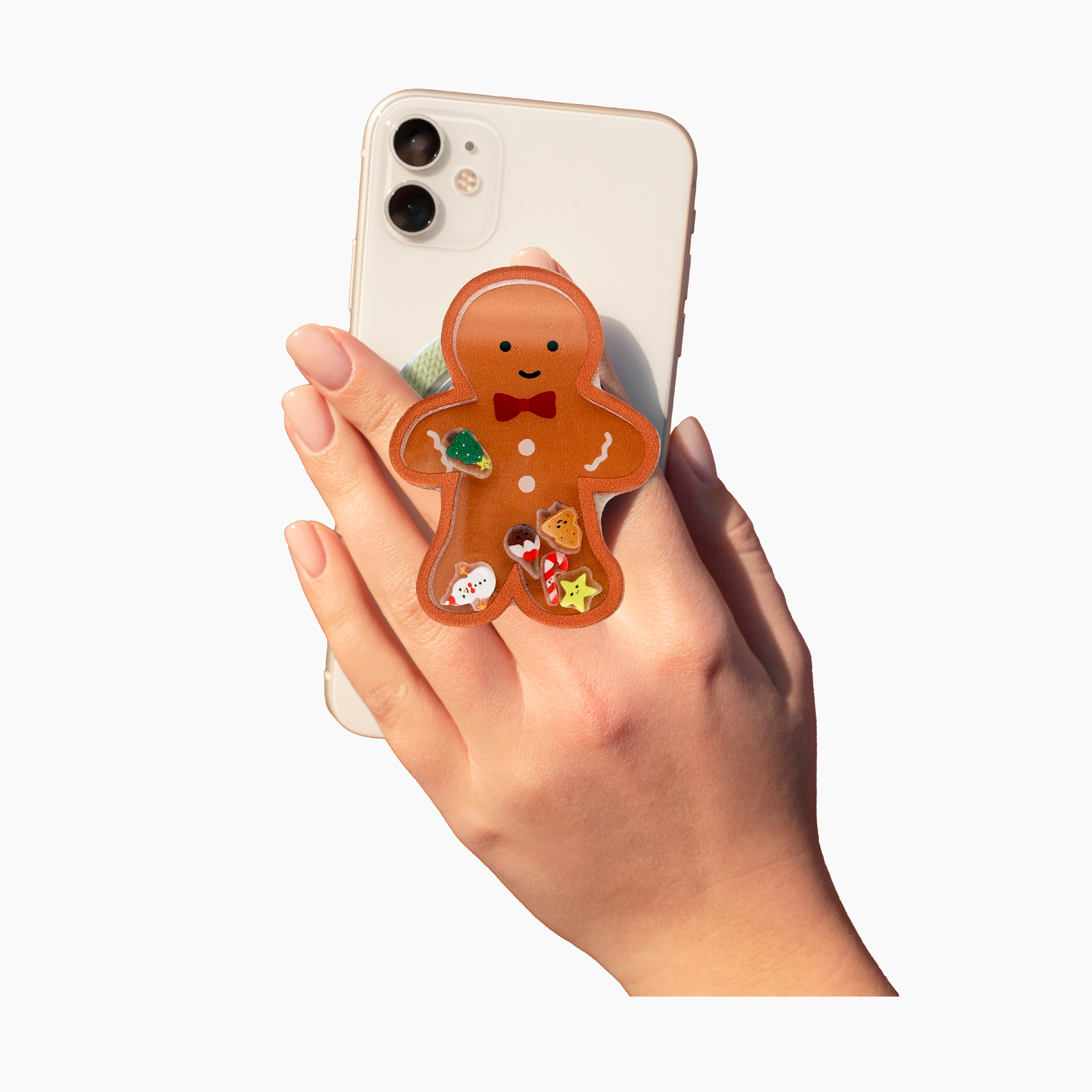 Shaker Phone Case for iPhone 15/14/13 - Gingerbread