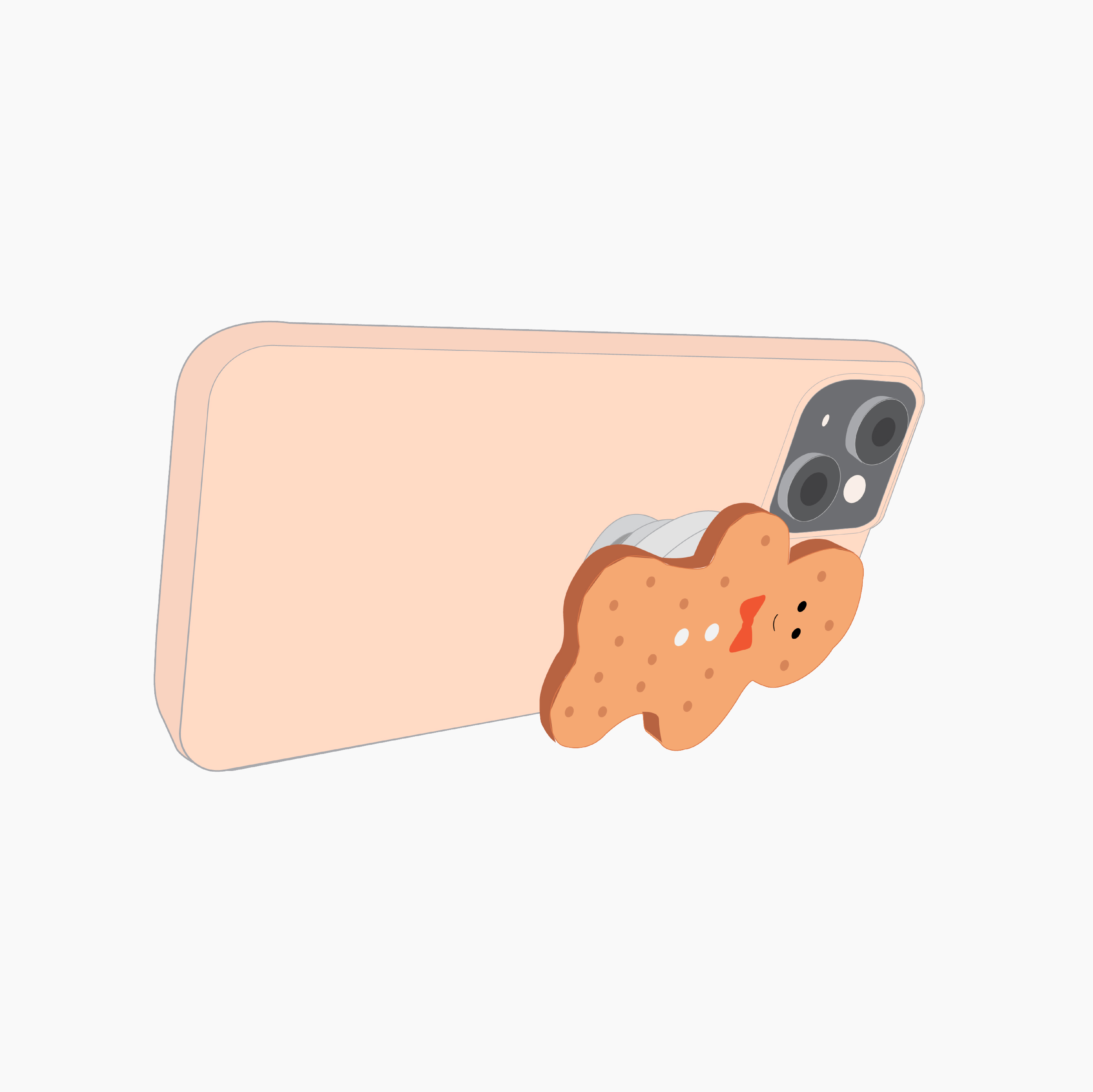 Shaker Phone Case for iPhone 15/14/13 - Gingerbread
