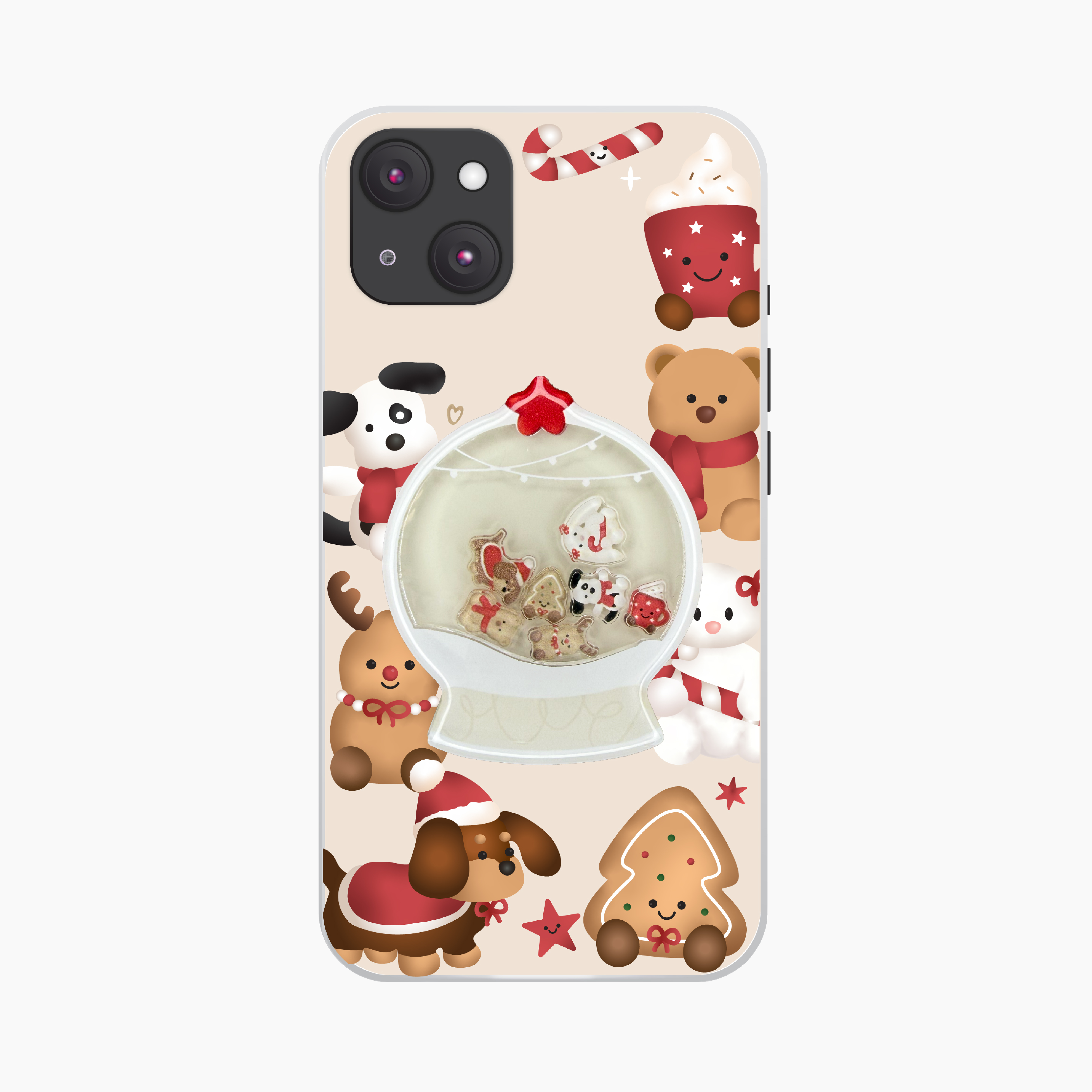 Shaker Phone Case for iPhone 15/14/13 - Snowglobe