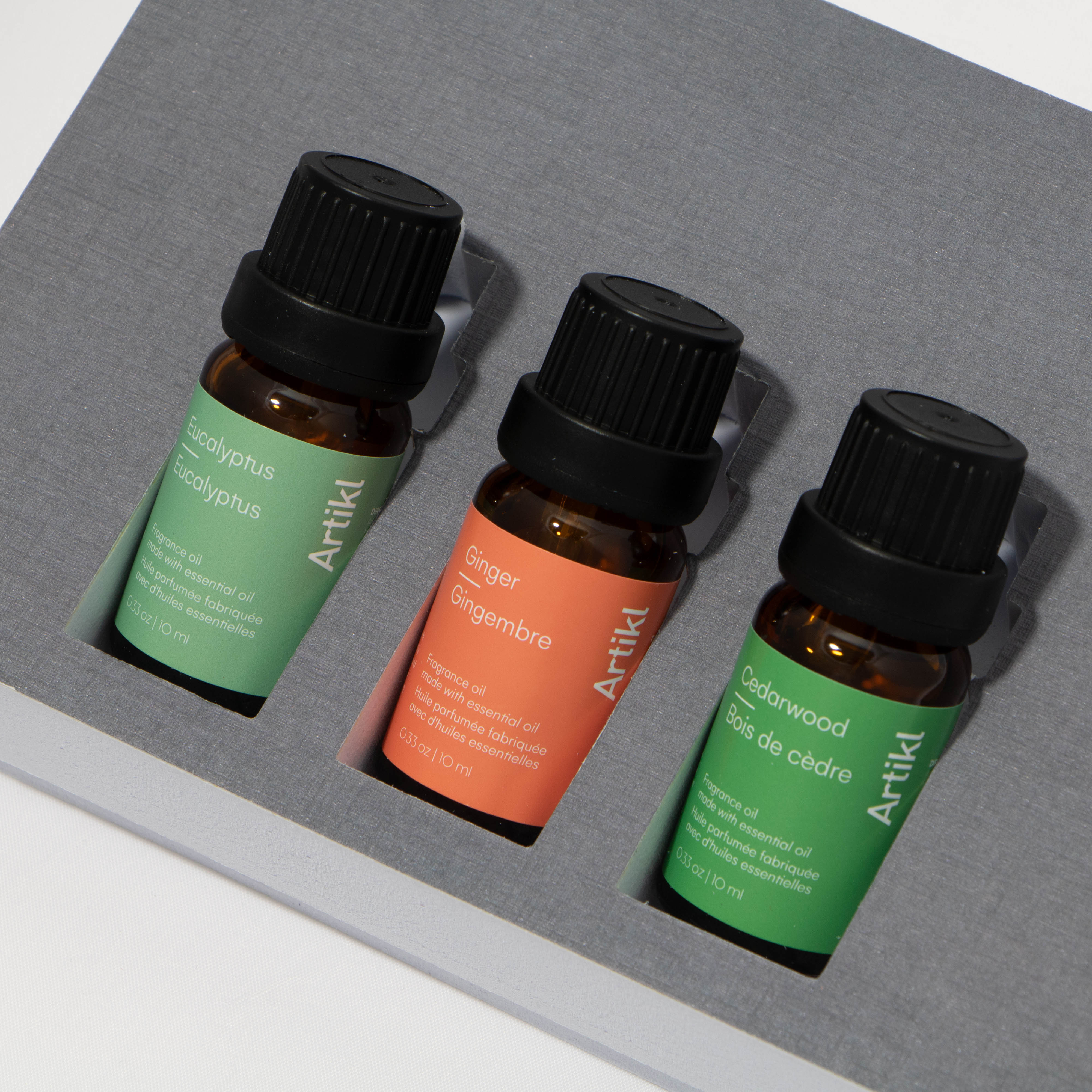 Three Pack Essential Oil for Winter - Eucalyptus, Cedarwood, Ginger