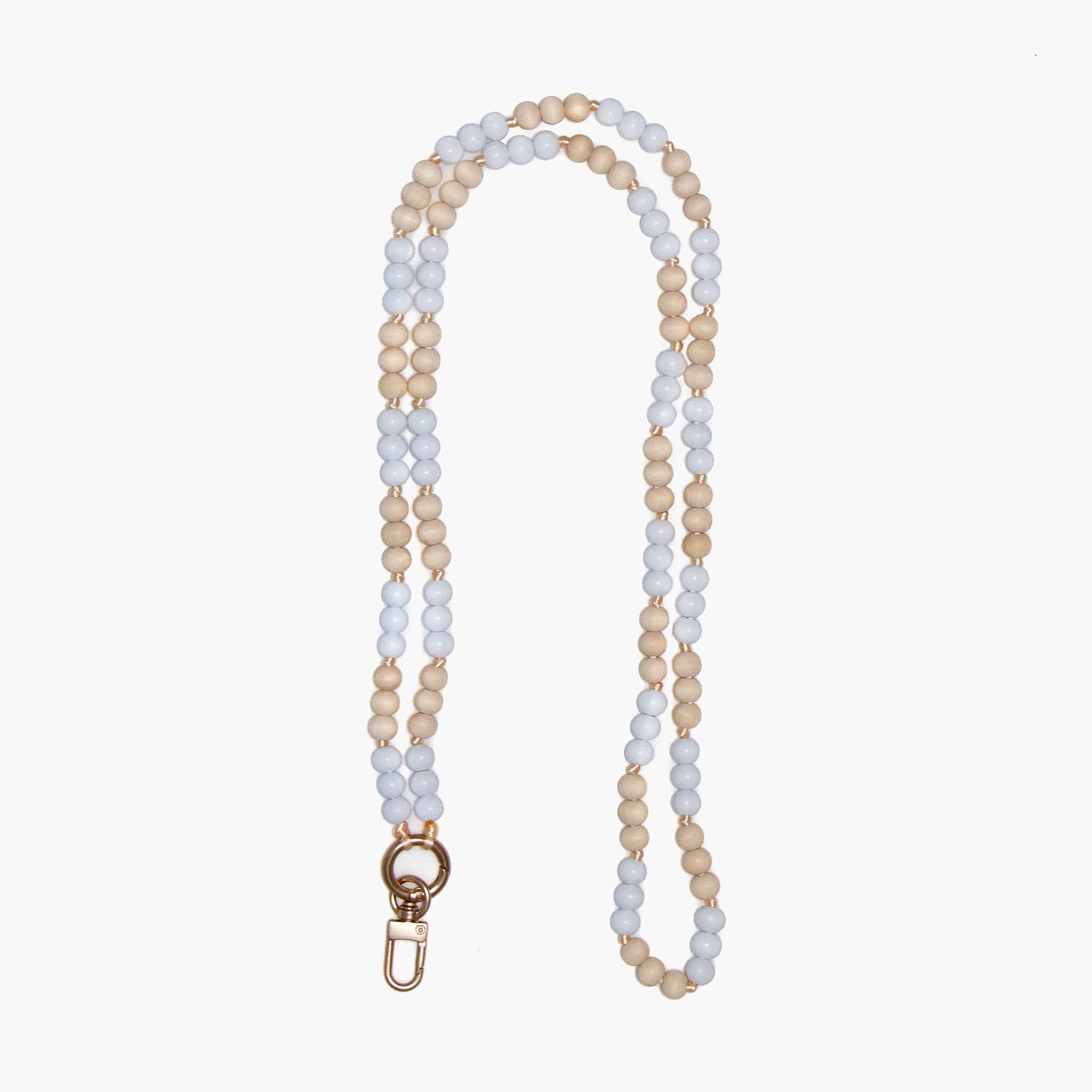 Wooden Beads Crossbody Phone Strap
