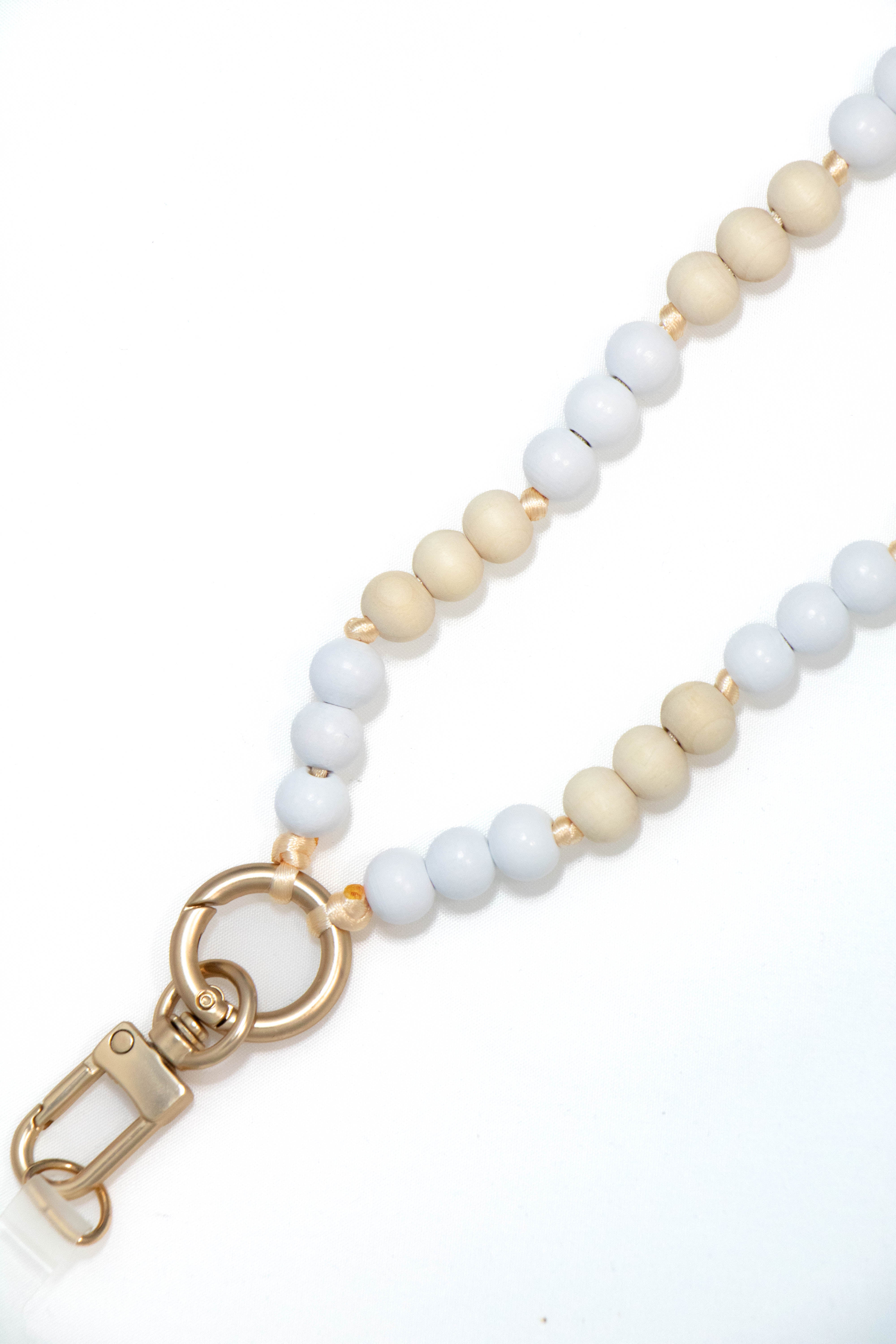 Wooden Beads Crossbody Phone Strap