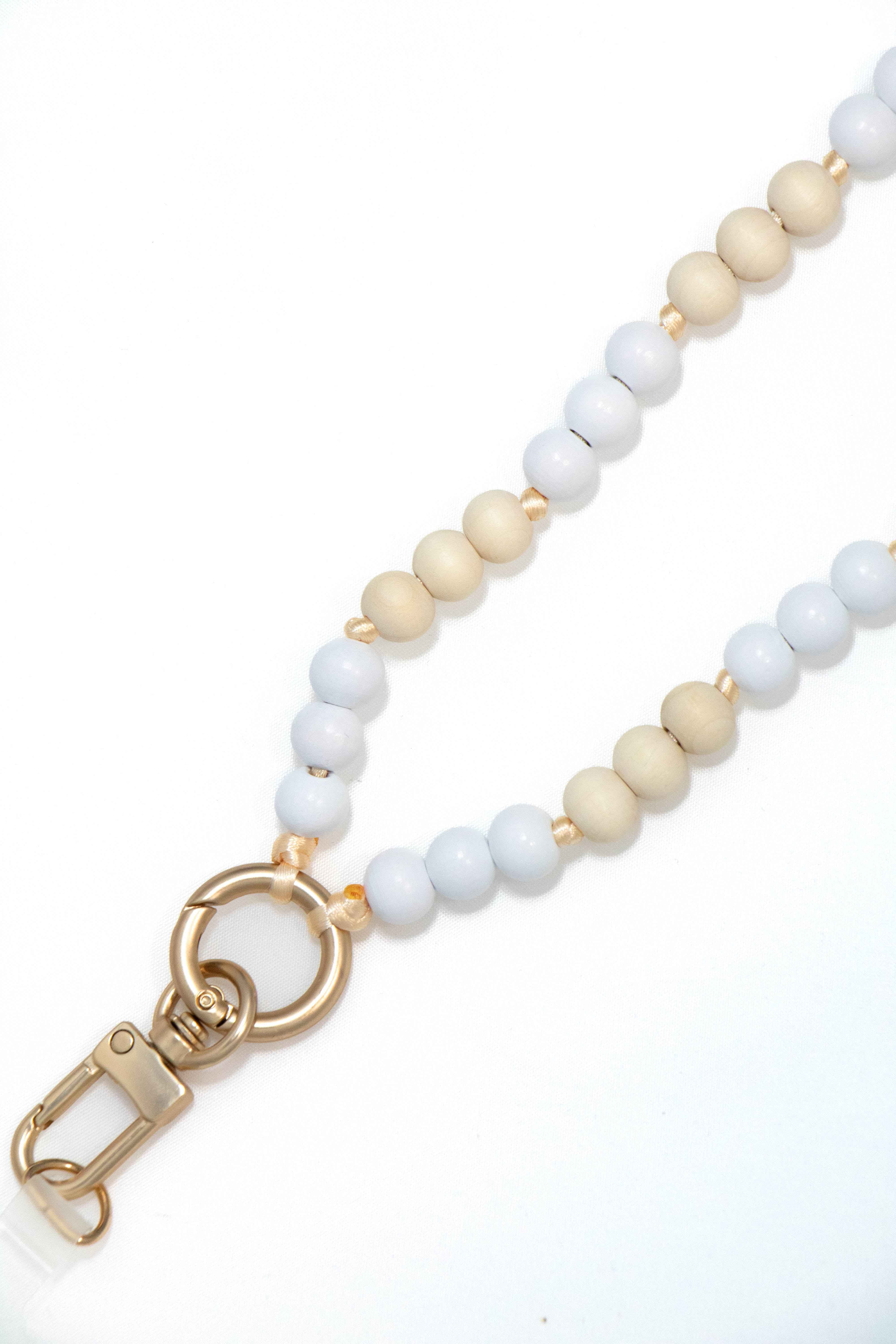 Wooden Beads Crossbody Phone Strap