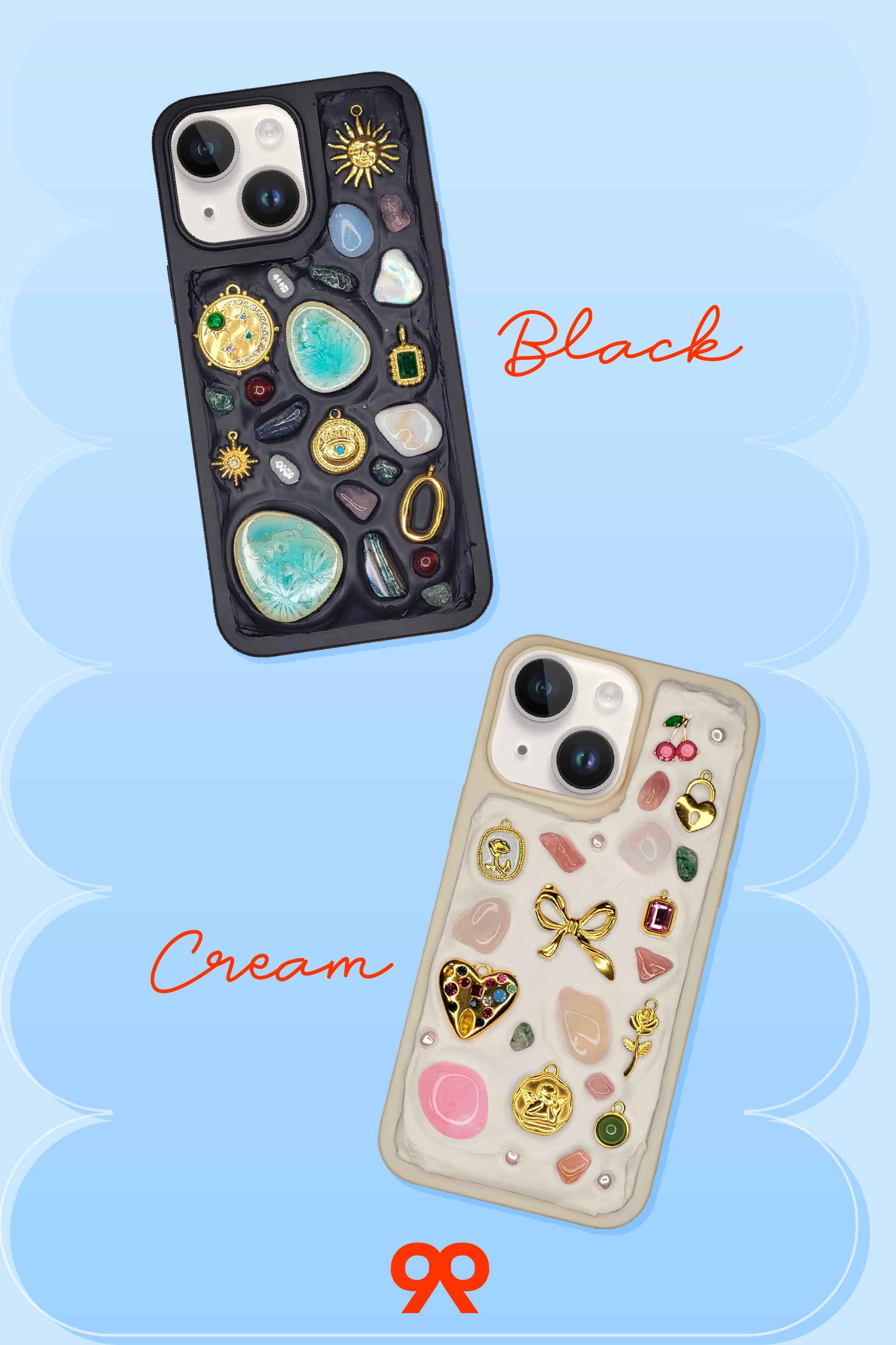 DIY Phone Case Kit Jewelry Box for iPhone 15/14/13