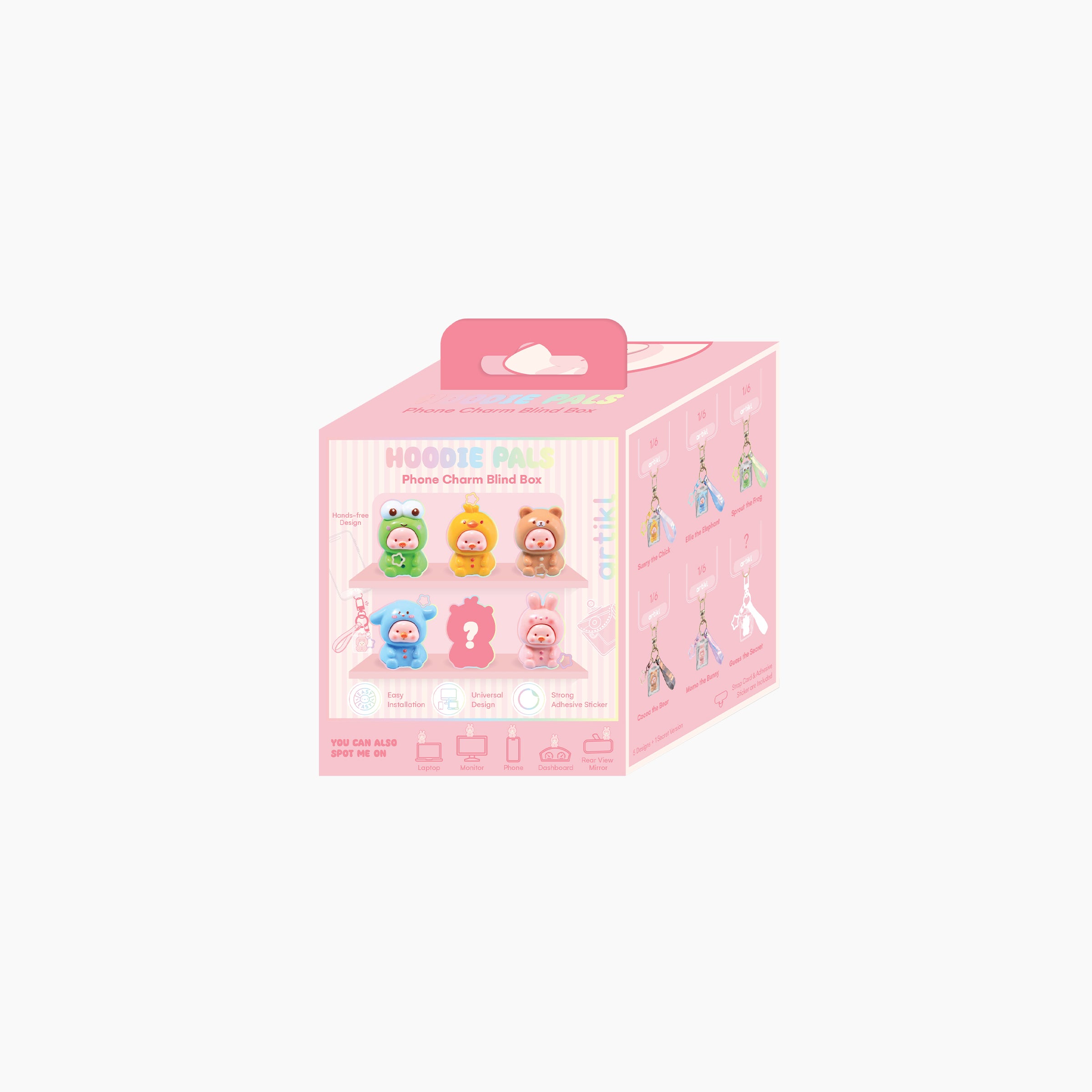 HOODIE Pals Blind Box Set (6PCS) – Peek-a-Pal Collection