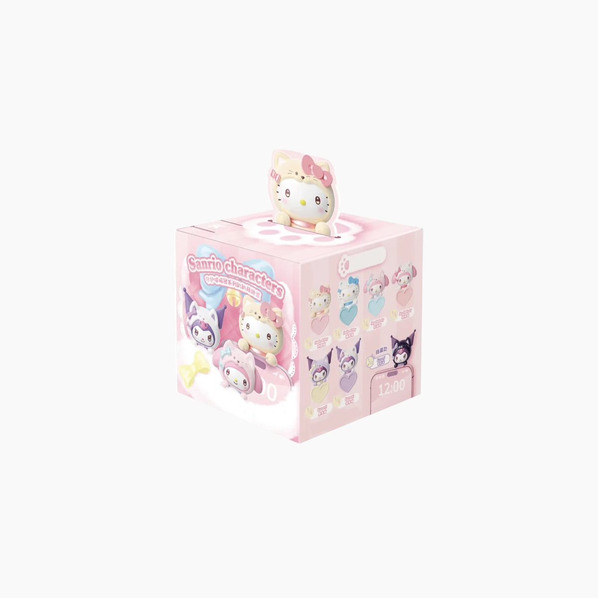 Sanrio Characters Guardian Meow Squad Peek-A-Pals blind box packaging