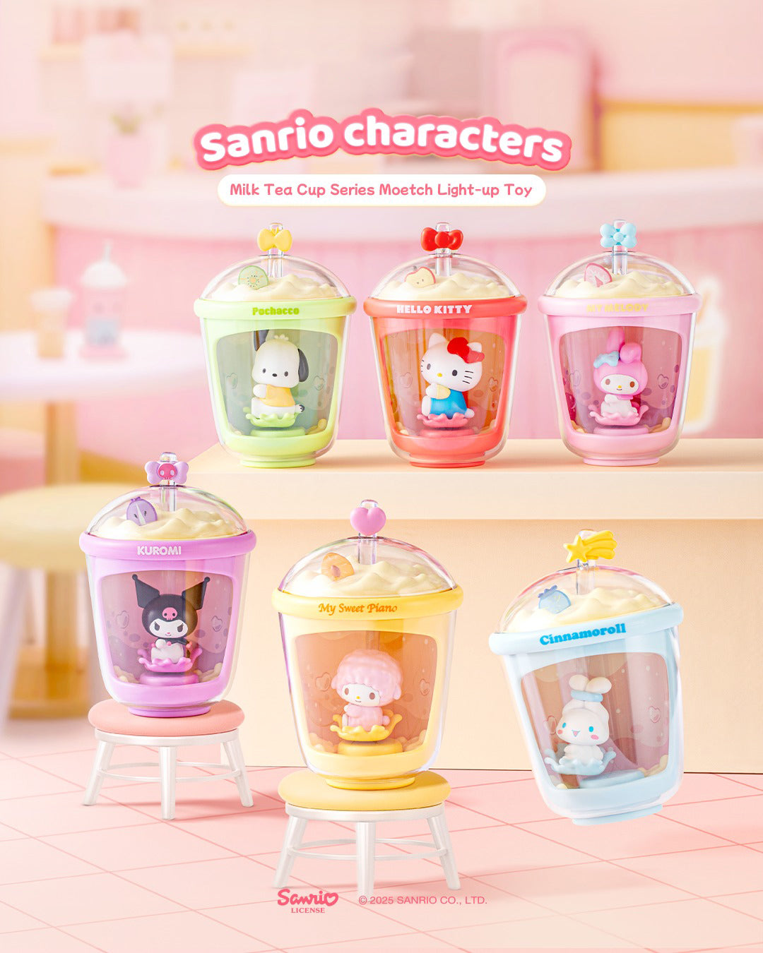 Sanrio Characters Milk Tea Cup Series Light-up Toy Blind Box