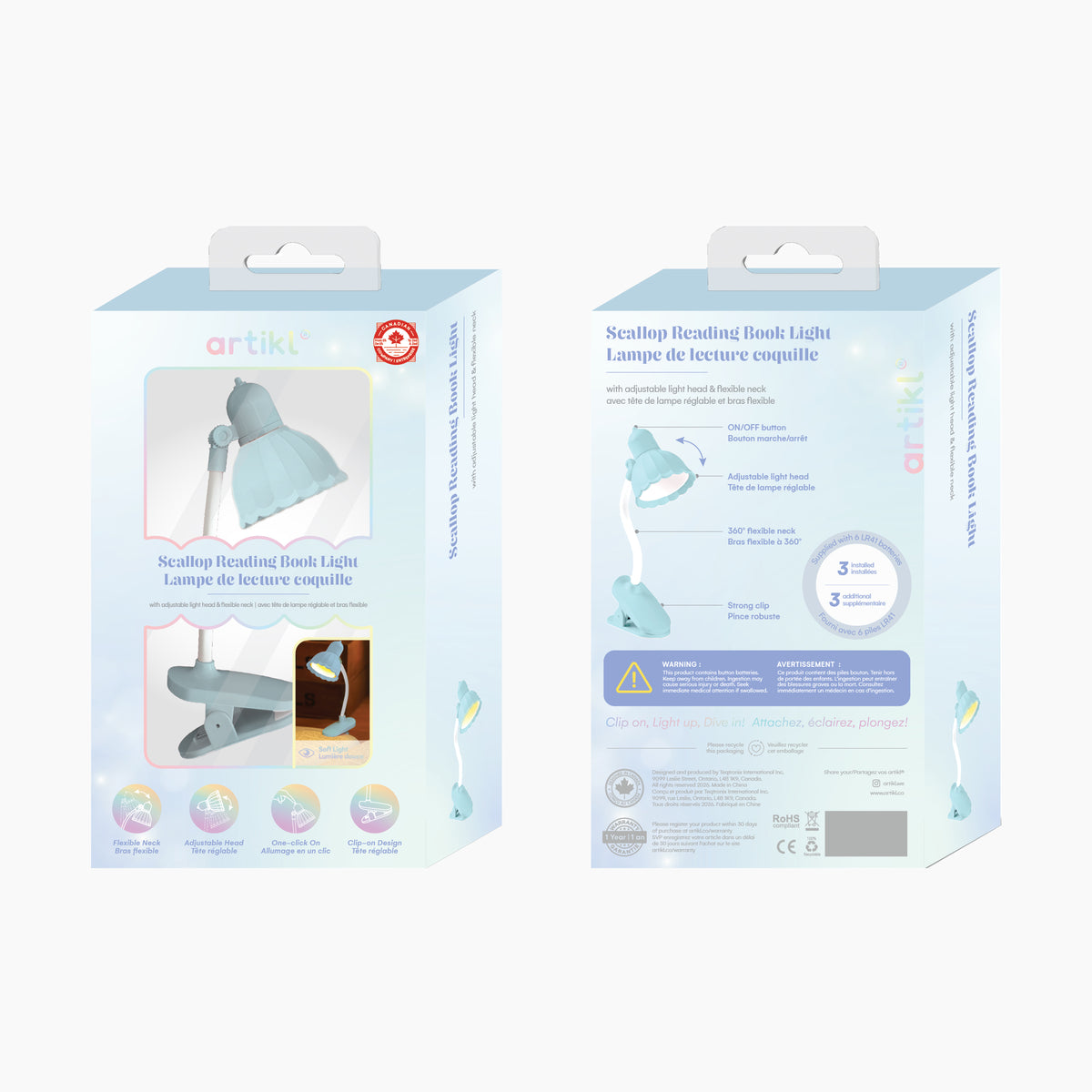 Scallop Reading Book Light