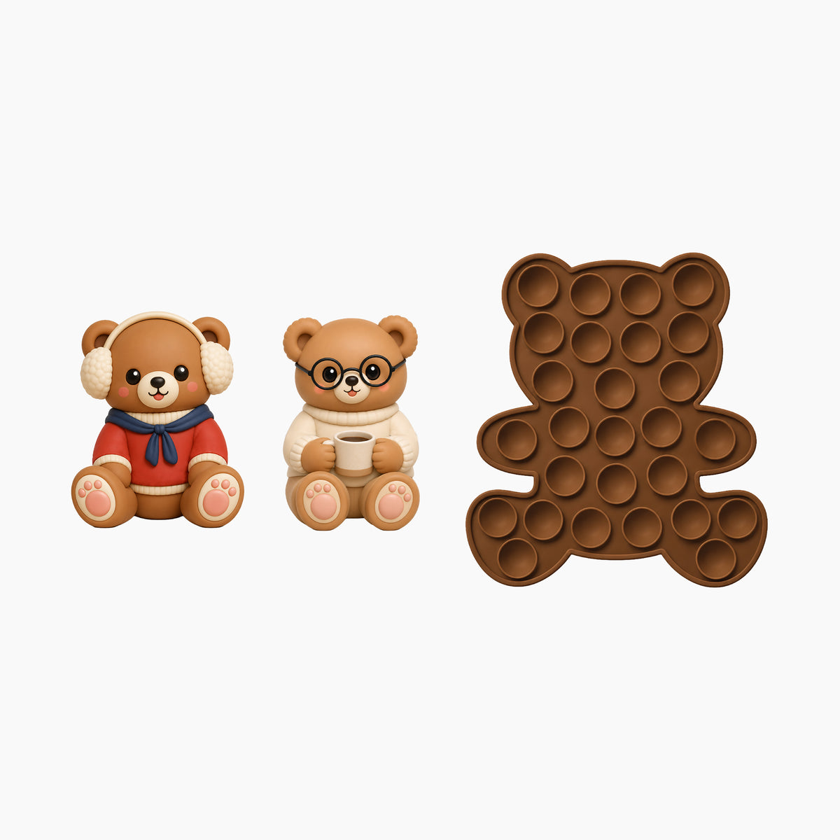 Snug Peek-A-Pals (2 pcs) Bear and SnugStick Bundle