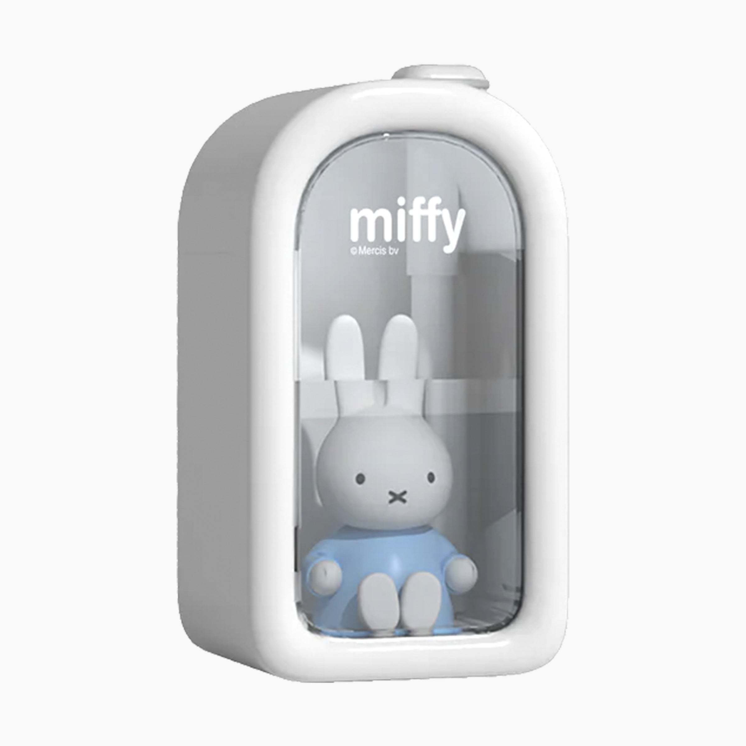 Miffy portable mini desktop vacuum cleaner with transparent cover and blue Miffy figure inside