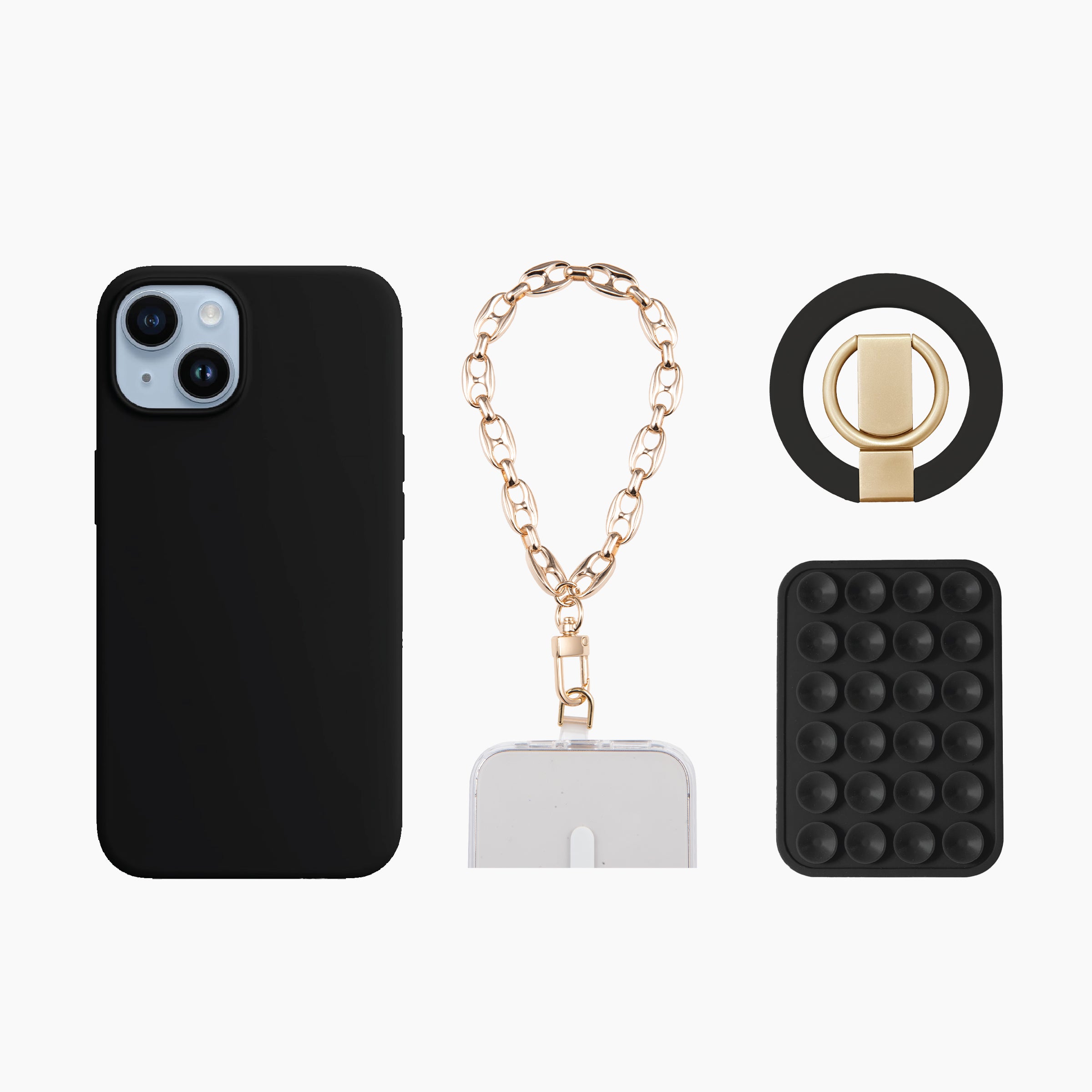 Phone Case Bundle Case, Ring Stand, OctoMag & Wristlet for iPhone 15/14/13 Phone Case Bundle