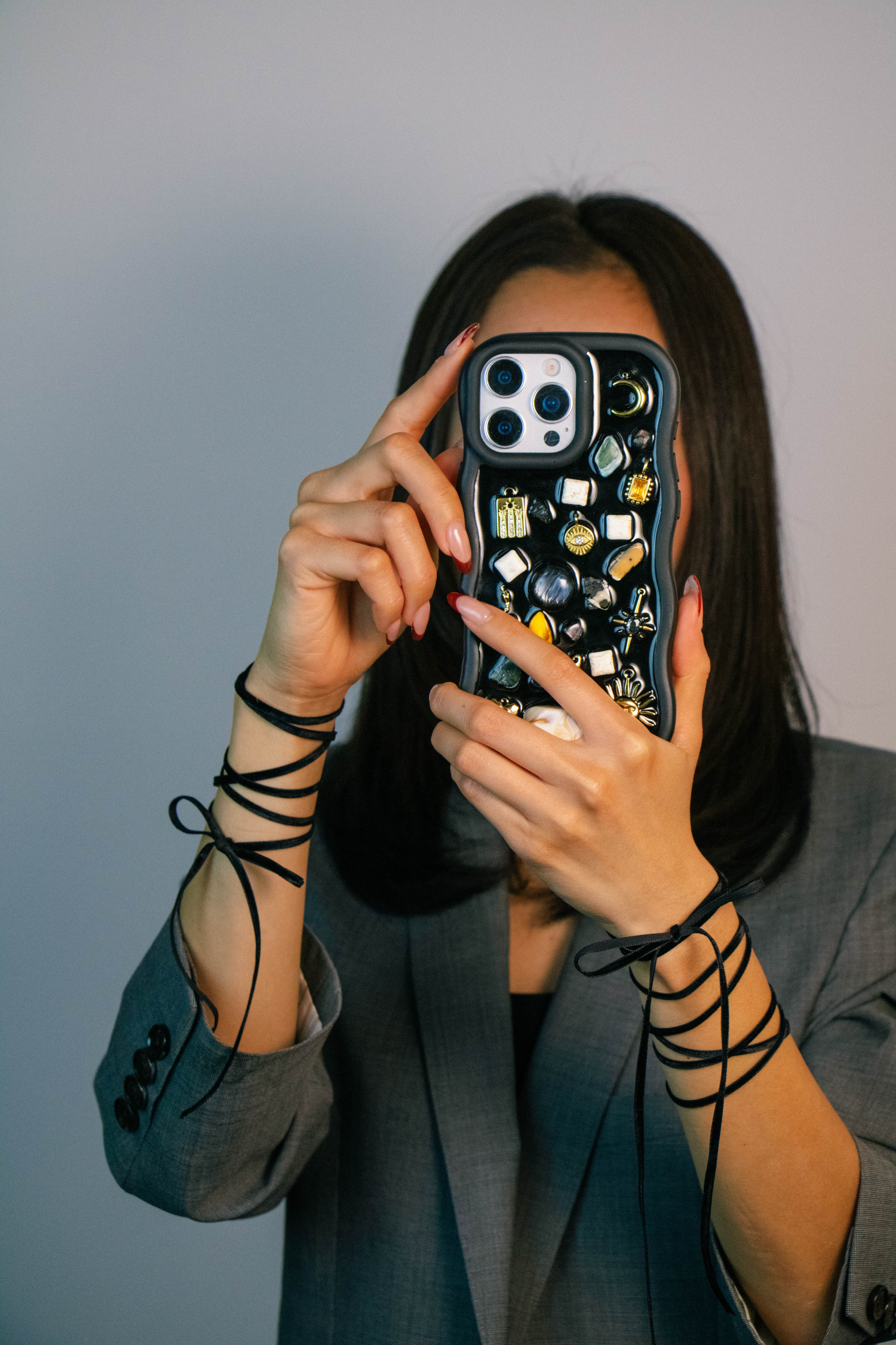 Pre-made Charm Phone Case for iPhone 15/14/13