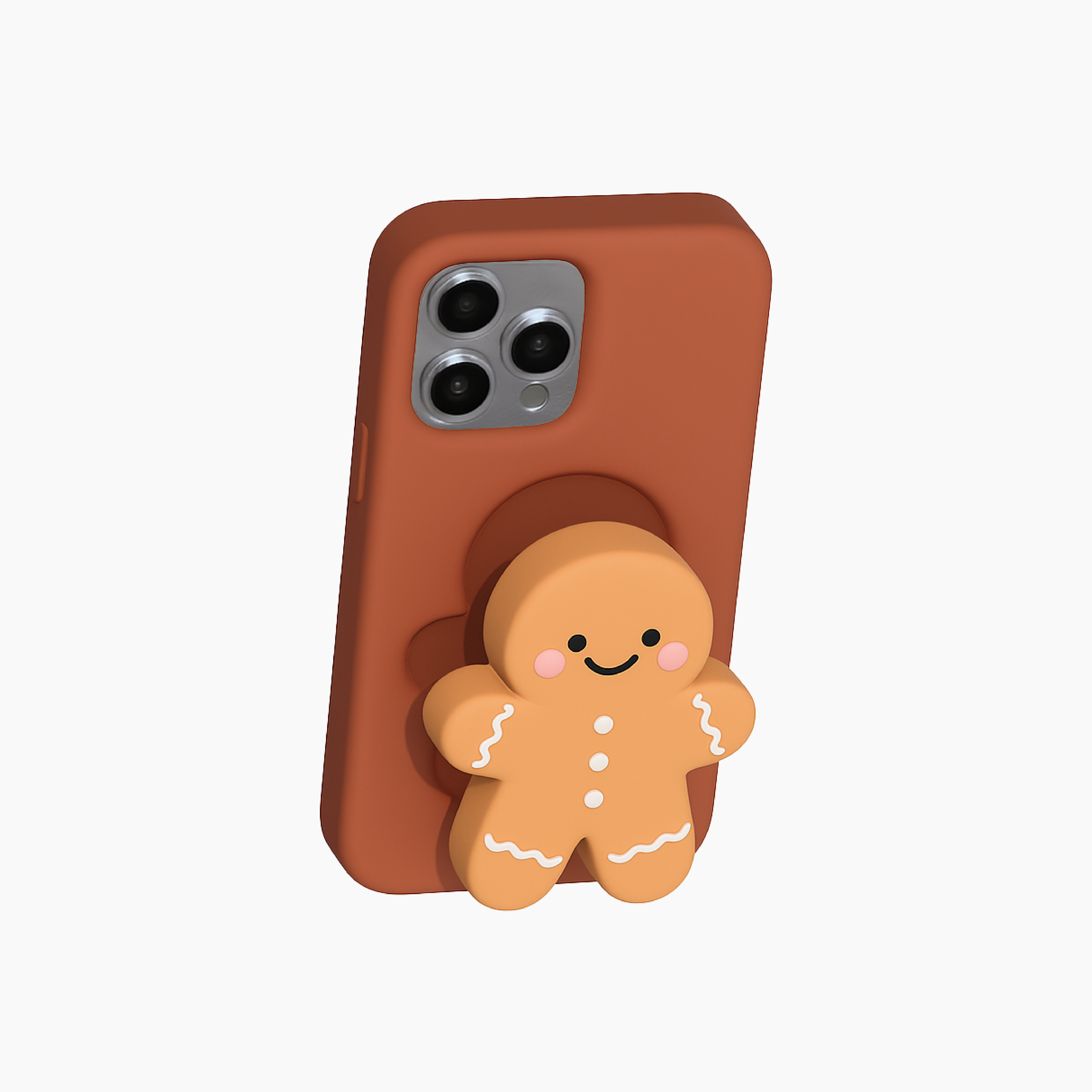 3D Popstand Case for iPhone 16 Pro Max - Gingerbread Man