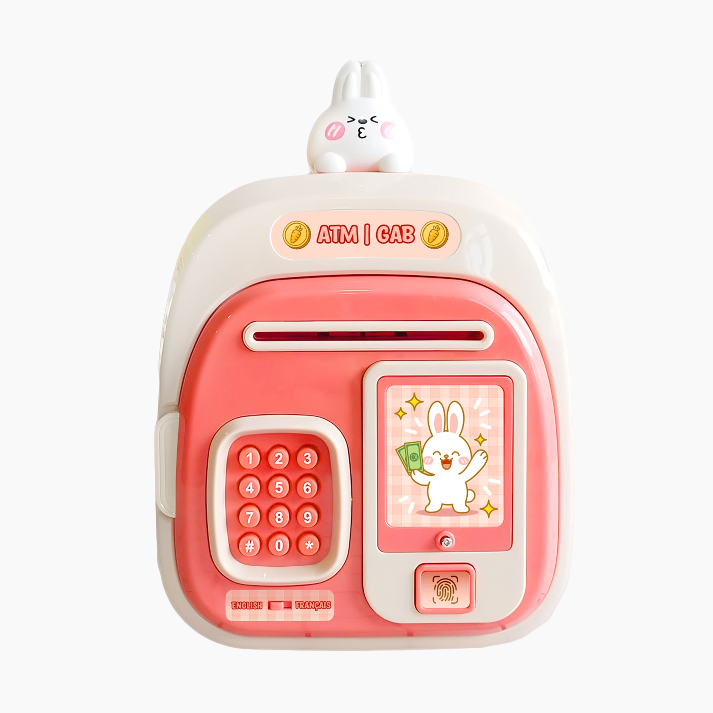 ATM Piggy Bank with Figure