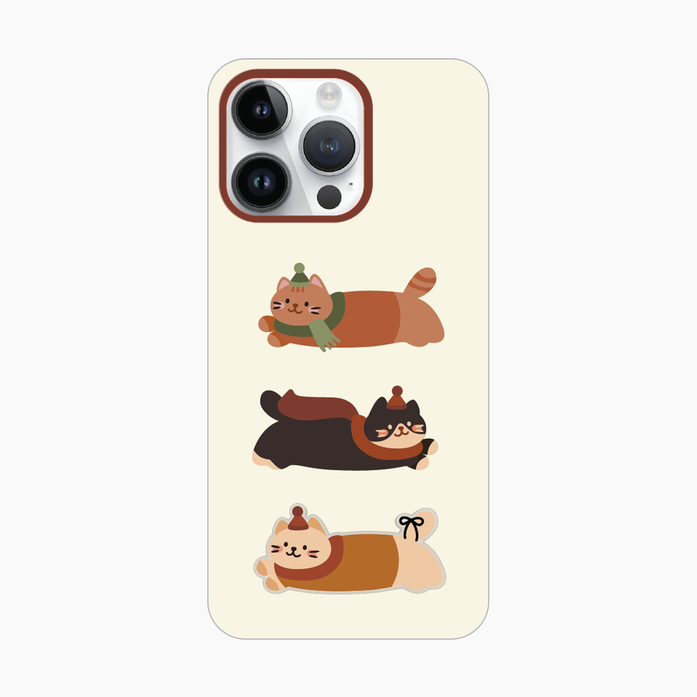 Case with Matching Kickstand for iPhone 16 Pro Max - Fall Cat