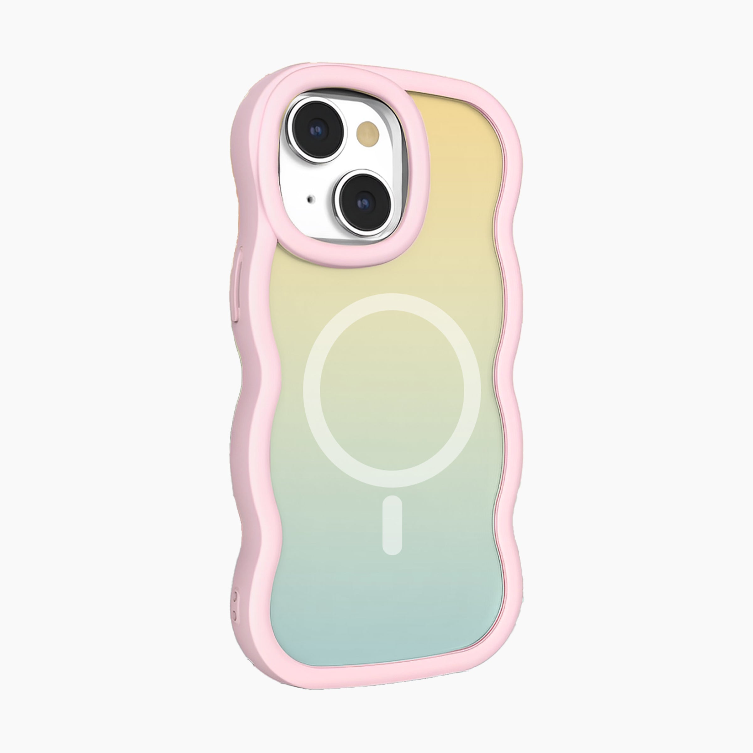 Cotton MagSafe Compatible Frosted Case for iPhone 15/14/13 - Iridescent Phone Case