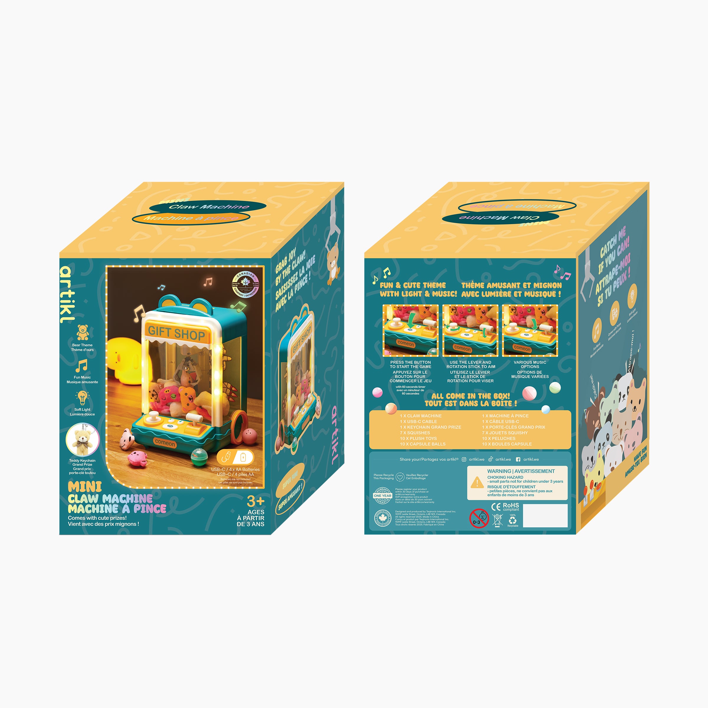 Gift Shop Claw Machine - Blue Bear