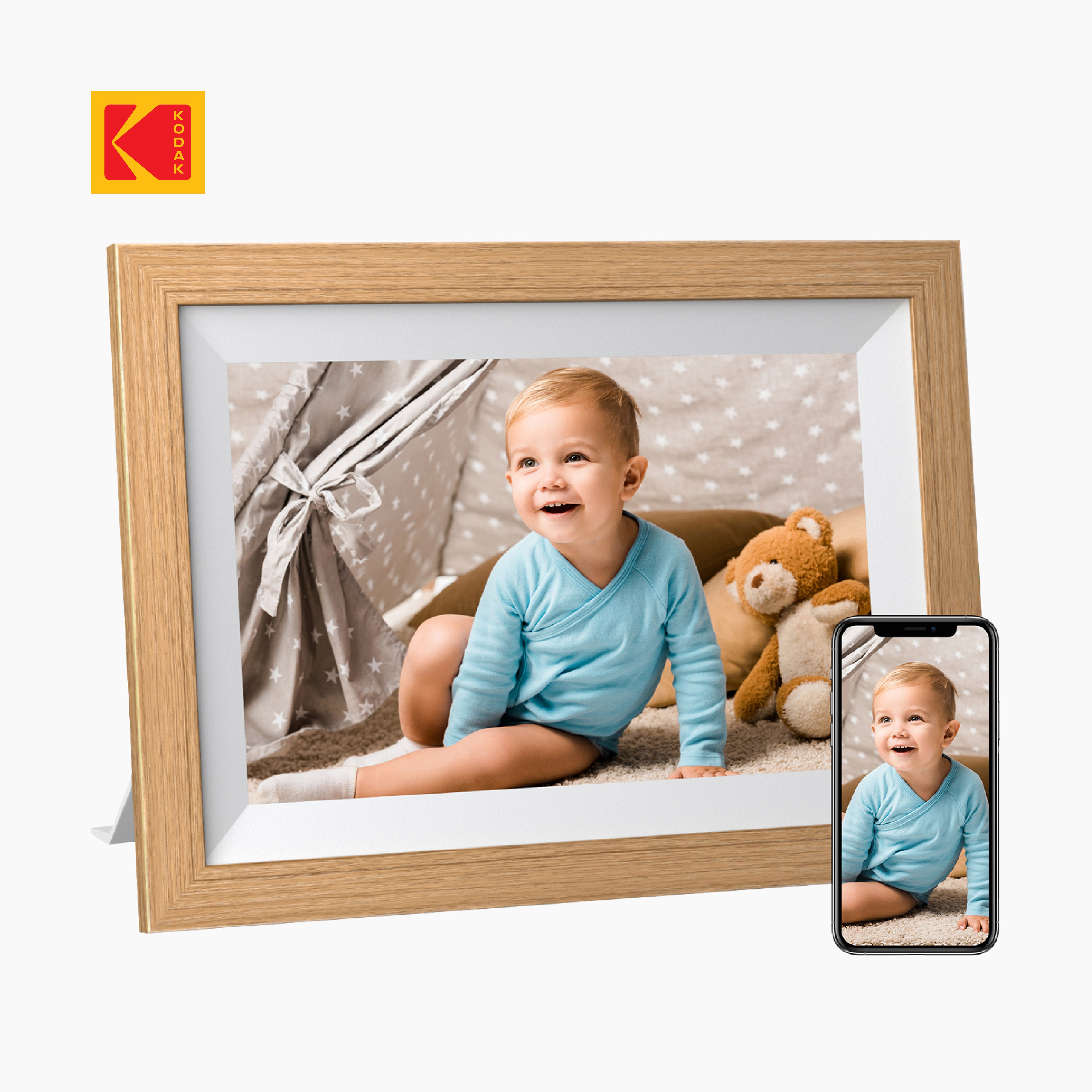 Kodak Classic Wood Digital Photo Frame 10.1"