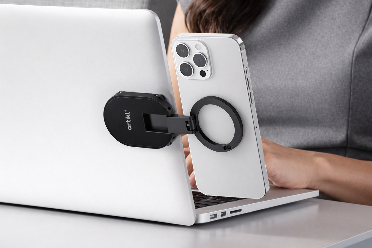 MagSafe Compatible 3-in-1 Suction Cup Car Mount & Desk Stand