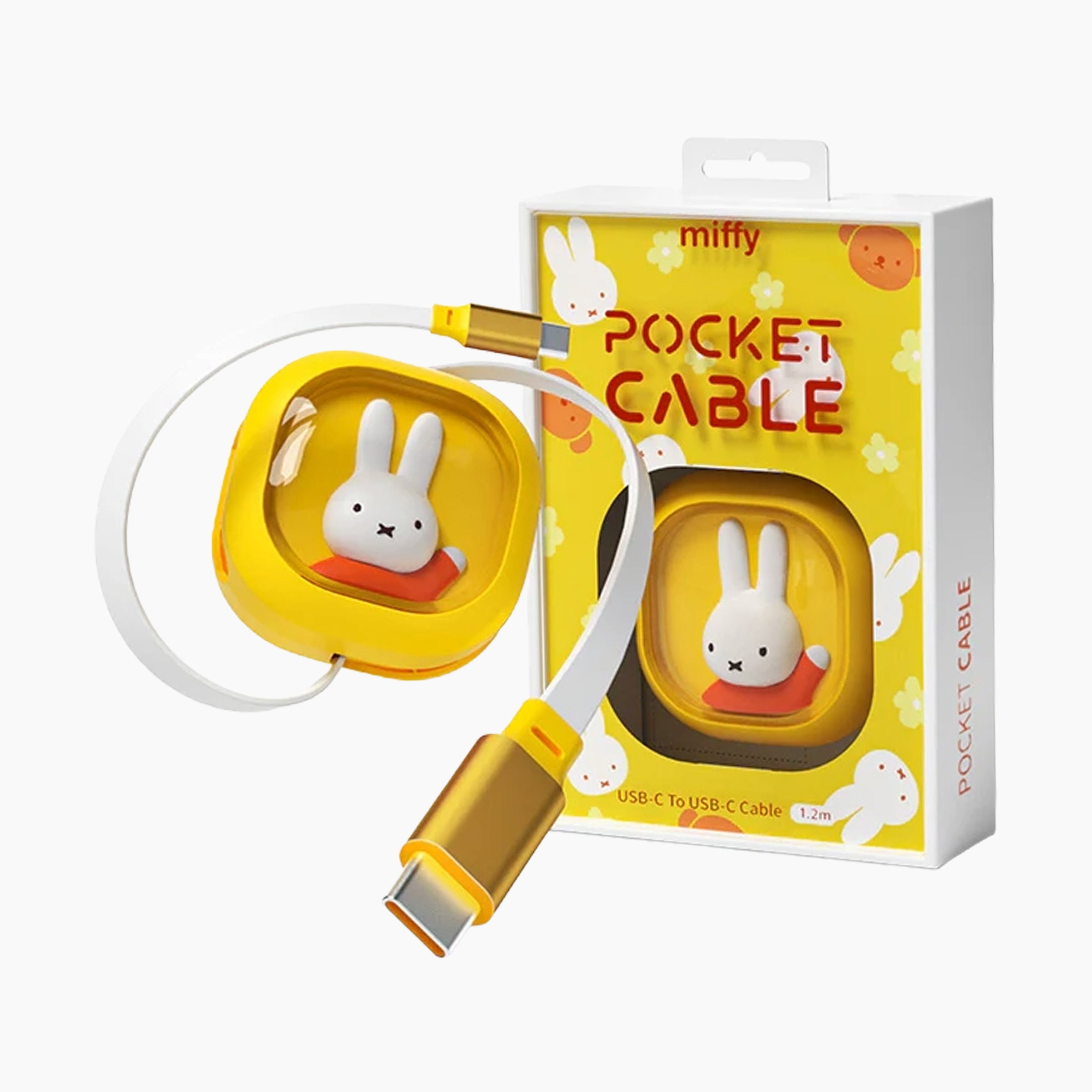 Miffy USB-C Pocket Retractable Cable Cable