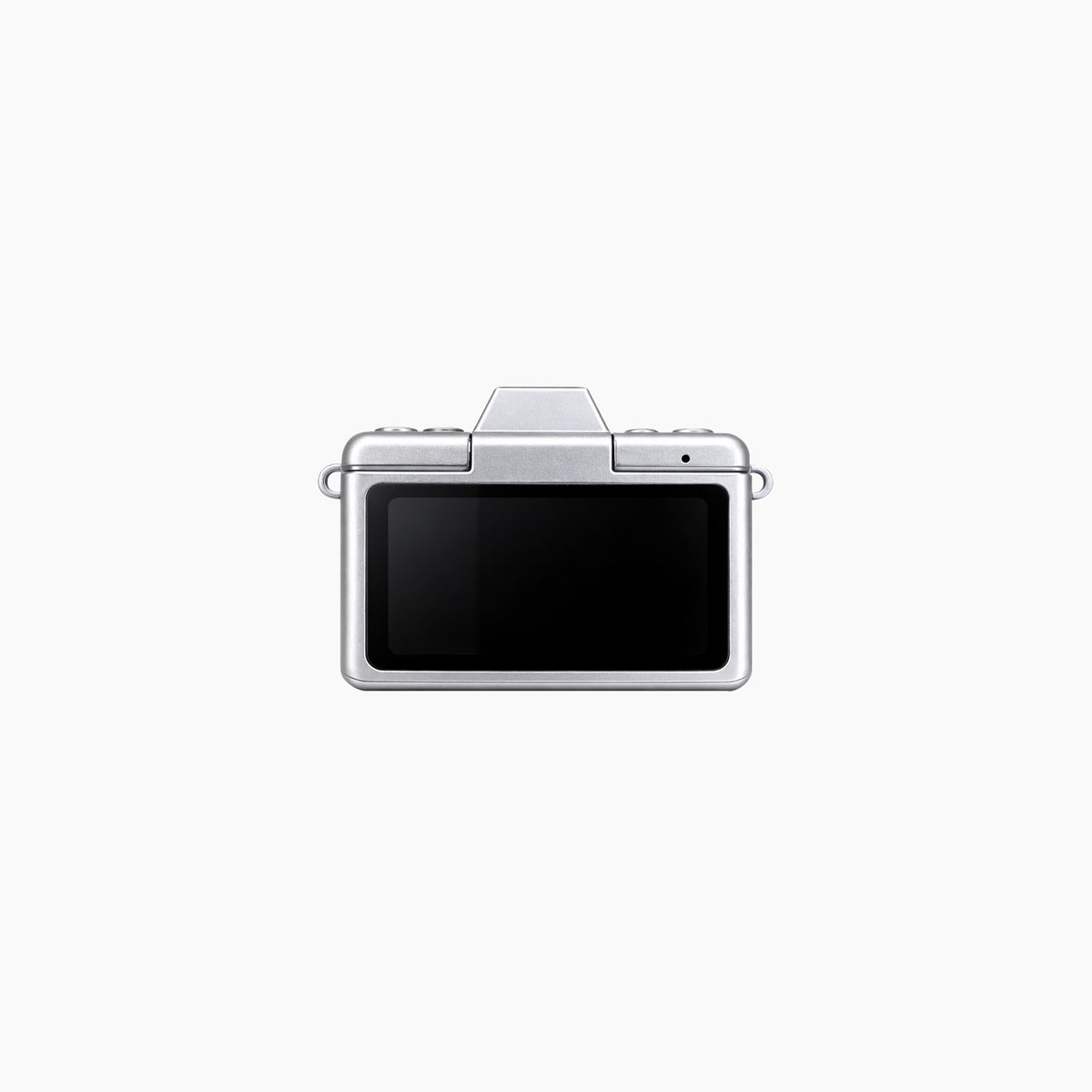 Artikl Mini Retro Keychain Digital Camera Charm with Foldable Selfie Screen & 1GB SD Card, close-up of the foldable screen flipped open