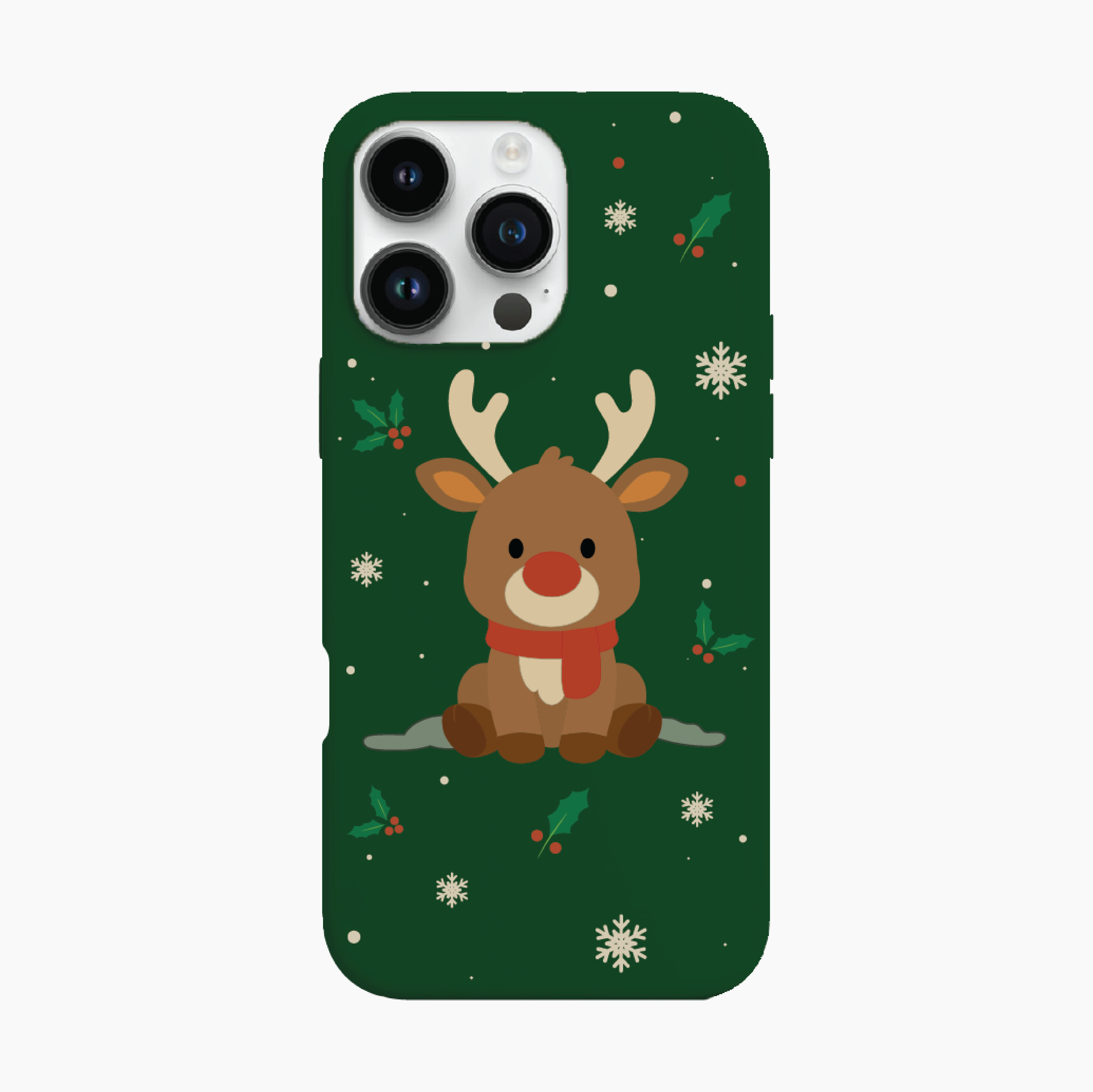 Peek-a-Pal with Silicone MagSafe Phone Case Bundle for iPhone 16 Pro Max - Reindeer