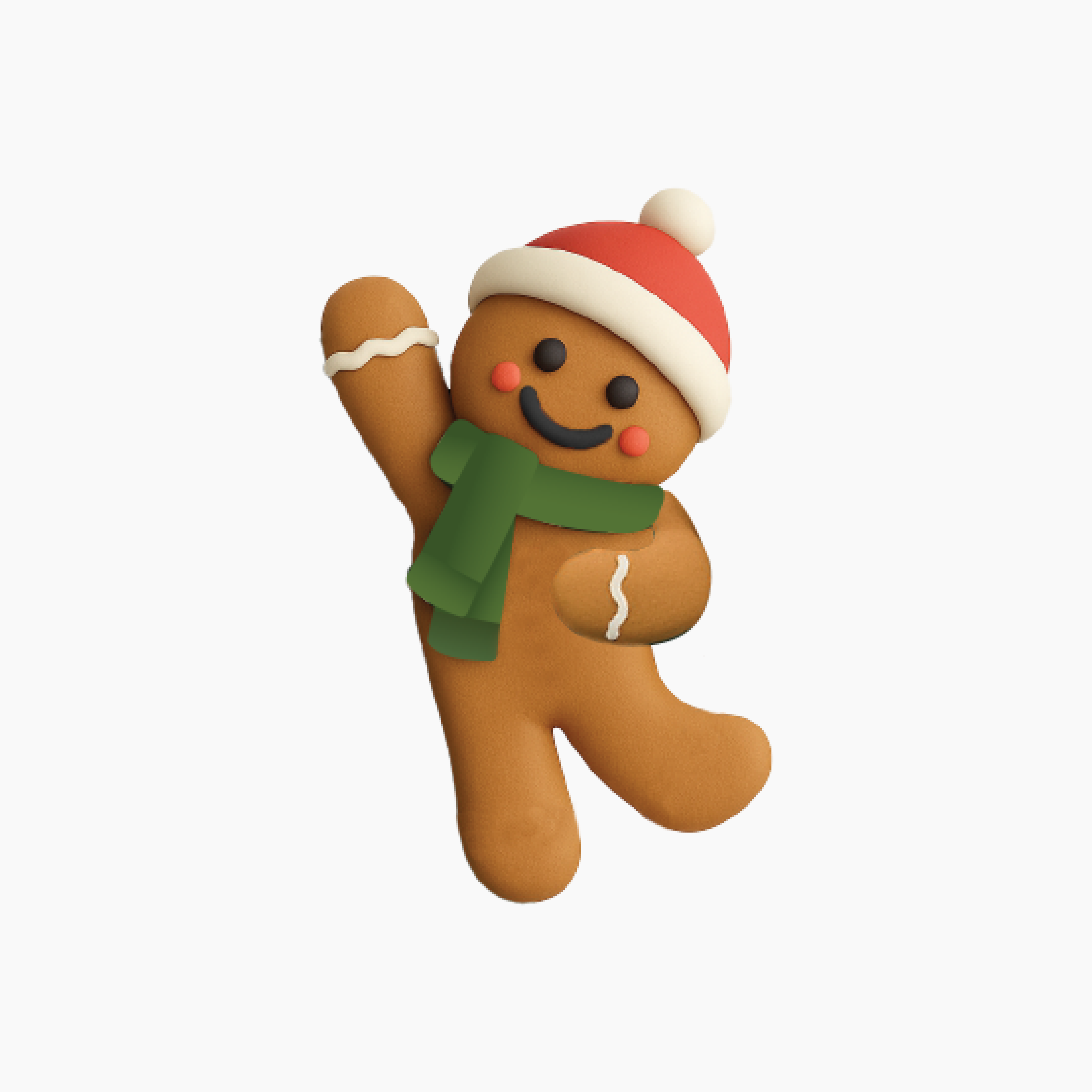 Peek-a-Pal with Silicone MagSafe Phone Case Bundle for iPhone 15/14/13 - Gingerbread Man