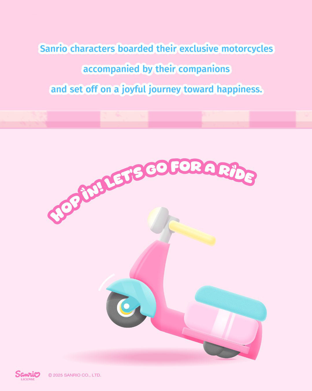 Sanrio Characters Breezy Scooter Series Moveable Toy Blind Box