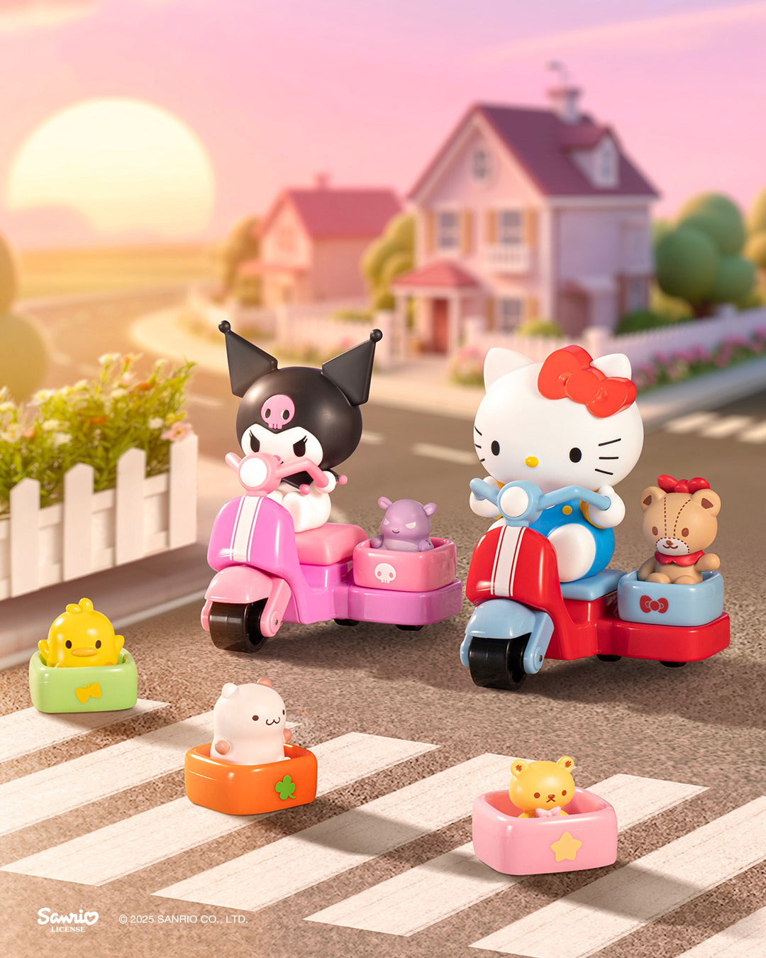 Sanrio Characters Breezy Scooter Series Moveable Toy Blind Box