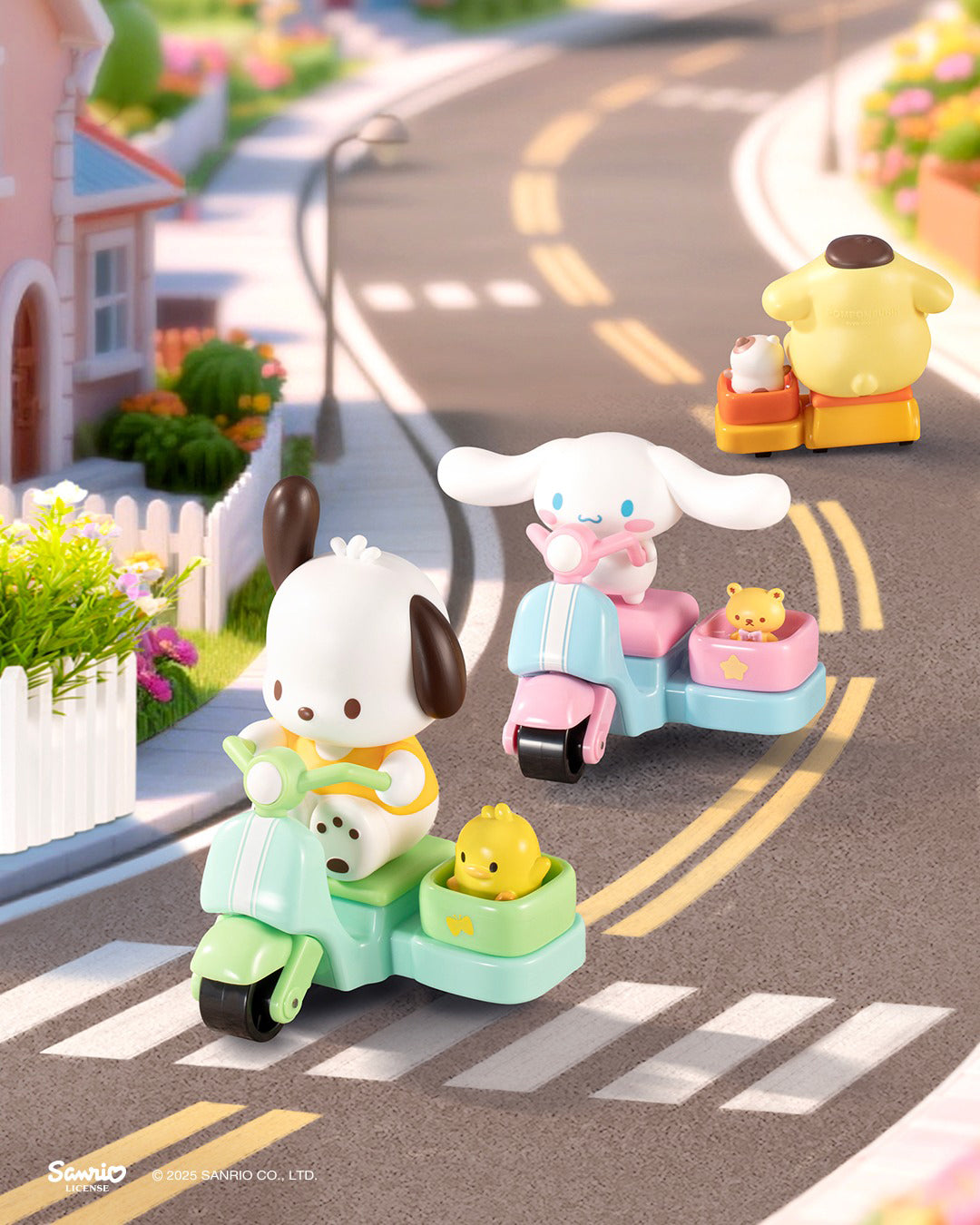 Sanrio Characters Breezy Scooter Series Moveable Toy Blind Box