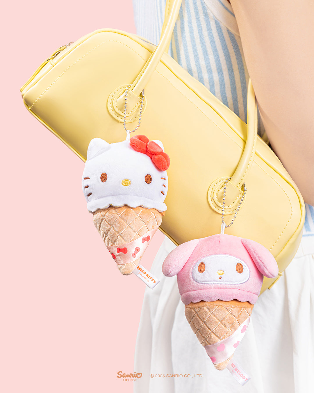 Sanrio Characters Ice Cream Cone Series Plush Toy Charm Blind Box