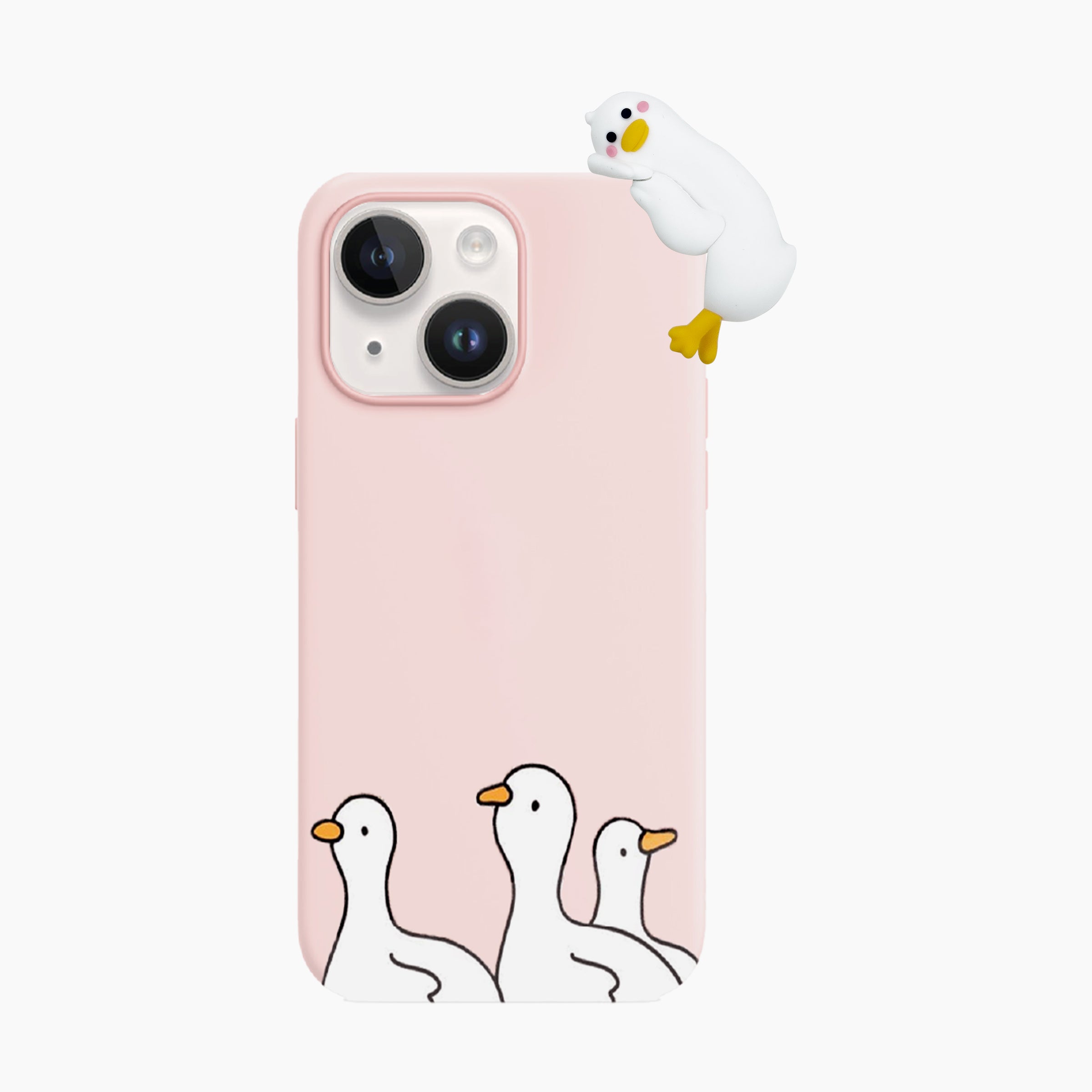 Hugging Goose Silicone MagSafe Phone Case for iPhone 15/14/13