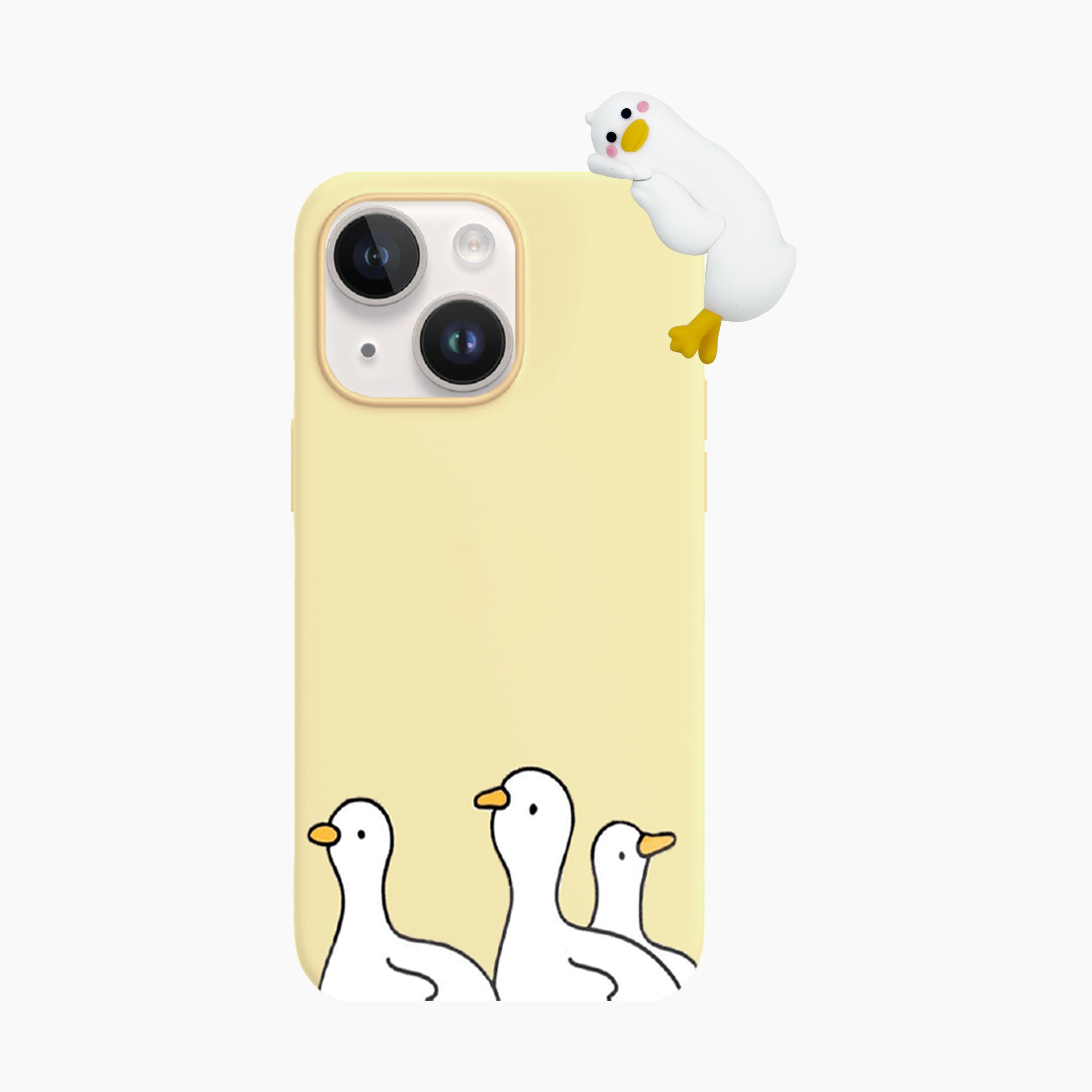 Hugging Goose Silicone MagSafe Phone Case for iPhone 15/14/13