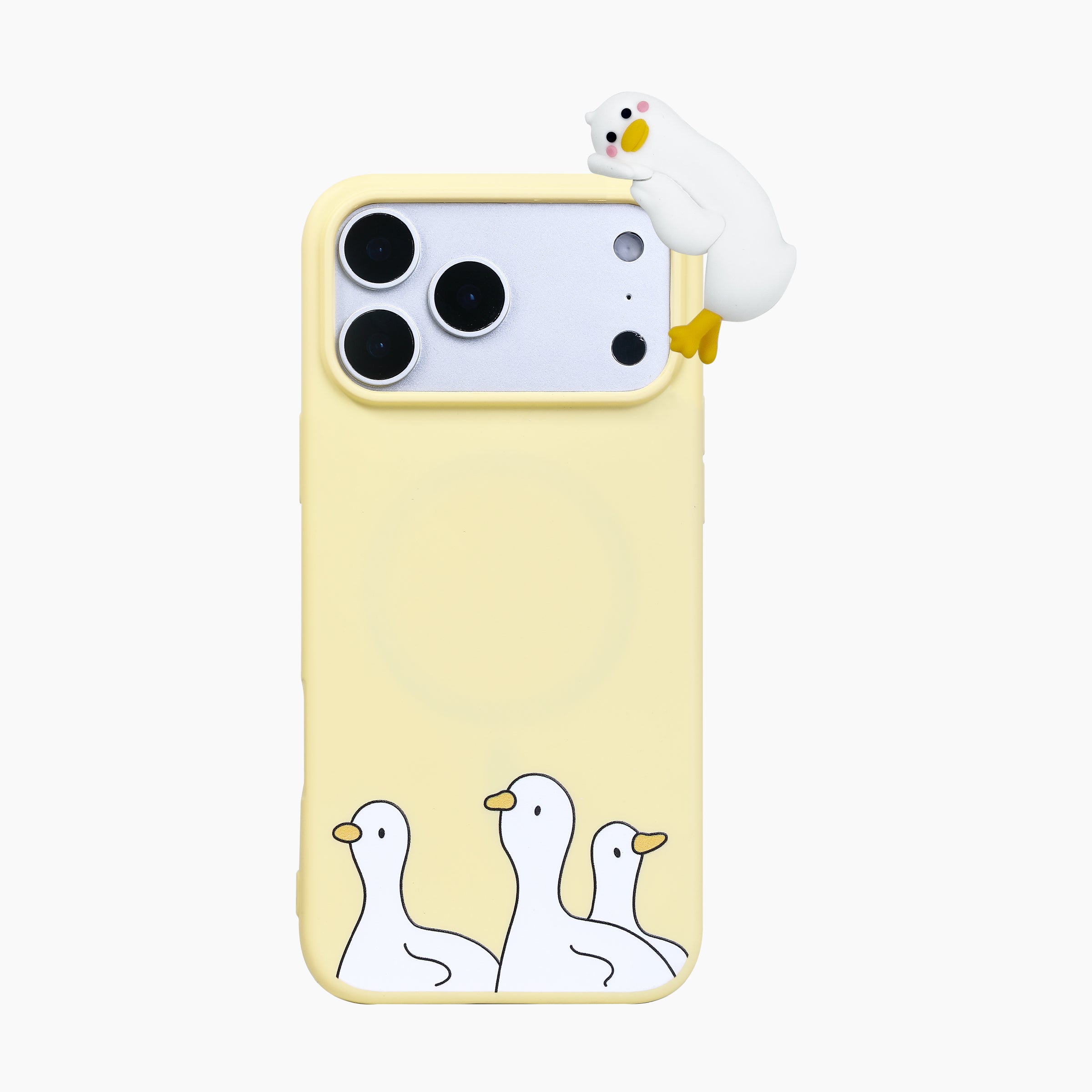 Hugging Goose Silicone MagSafe Phone Case for iPhone 17 Pro Max