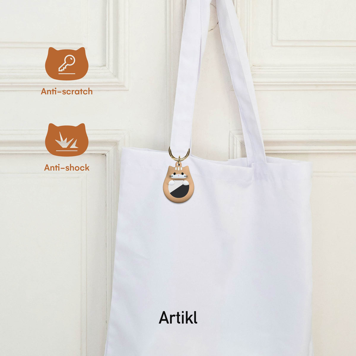 Silicone AirTag Holder Set (2 Pack) – Hugging Cats